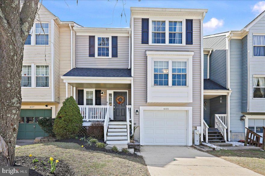 ***SELLER WILL REVIEW OFFERS MONDAY***Welcome to 655 Gairloch Pl, a beautiful 3-bedroom, 2.5-bath townhome in Bel Air, MD, that’s ready for its new owners! This split foyer style interior unit offers a perfect blend of comfort and convenience with thoughtful updates throughout.

As you enter from the covered front porch, you'll find a convenient powder room on the entry level. Head upstairs to the main level, where an open-concept living space awaits. The spacious dining area flows seamlessly into the kitchen, featuring brand-new stainless steel appliances. The living room boasts a cozy pellet stove, perfect for those chilly evenings, and sliding glass doors lead to a private deck—ideal for outdoor relaxation and morning coffee.

The second level is home to three well-sized bedrooms, including a primary suite with its own private full bath. A second shared bath and a laundry area are also conveniently located on this floor.

The finished basement adds even more flexible living space, offering potential for a rec room, playroom, or home office. A small storage area in the basement provides additional room for all your essentials. Plus, the basement provides access to the fenced-in backyard and garage.

Step outside to the freshly seeded backyard, which will soon bloom with lush green grass this spring—perfect for outdoor activities and relaxation.

Recent upgrades include a new HVAC system installed in 2020, along with 3/4-inch hardwood floors throughout the home. The siding, roof, and gutters were all replaced in 2021, and the garage door was also updated in 2021. New carpet has been added to the stairs in 2025, and all appliances, including the washer and dryer, were replaced in 2025 as well. Several areas of the home have been freshly painted, adding to the home's move-in-ready appeal.

Located in a highly desirable area, this home offers easy access to Bel Air’s shopping, entertainment, and commuter routes, making it ideal for anyone looking for convenience and comfort. Don’t miss the opportunity to make this beautiful, move-in-ready home yours today!