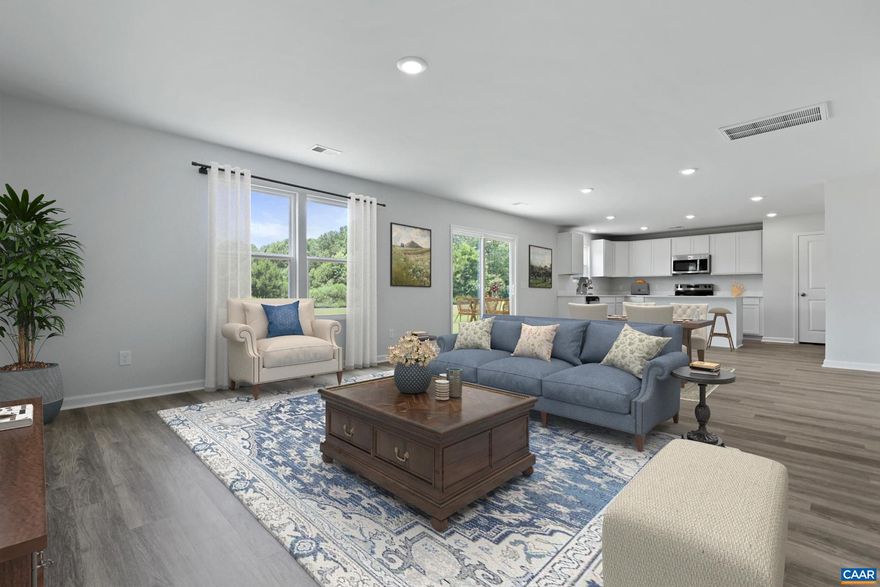 Welcome to The Upton at Essence at Creekside! This is a rare opportunity for a PRIVATE lot headed down a culdesac within our neighborhood. Estimated for completion September 2026 this is our last Upton anticipated for a Fall 2026 closing. This 2,400 sq. ft. home offers 4 bedrooms, 3.5 baths, and a private backyard. Perfect for modern living, this home blends comfort, space, and smart design at every turn. | The main level features a spacious kitchen with a large island overlooking the dining and family room. Upstairs, the private primary suite includes a spa-like bath, while three additional bedrooms share two morth baths. A versatile flex space on the upper level is perfect for a playroom, study, or second living area, and the bedroom-level laundry adds convenience. | At Creekside, enjoy on-site walking trails, a children?s playground, and outdoor firepits, plus access to two pools, a clubhouse with fitness center, and pickleball courts. Surrounded by scenic mountain views, this vibrant community is just minutes from Route 29, Charlottesville, UVA, shopping, & dining. | The price of this home includes all options. Schedule your private tour today and secure $17,500 in savings before this opportunity is gone! *Photos of a similar,Quartz Counter