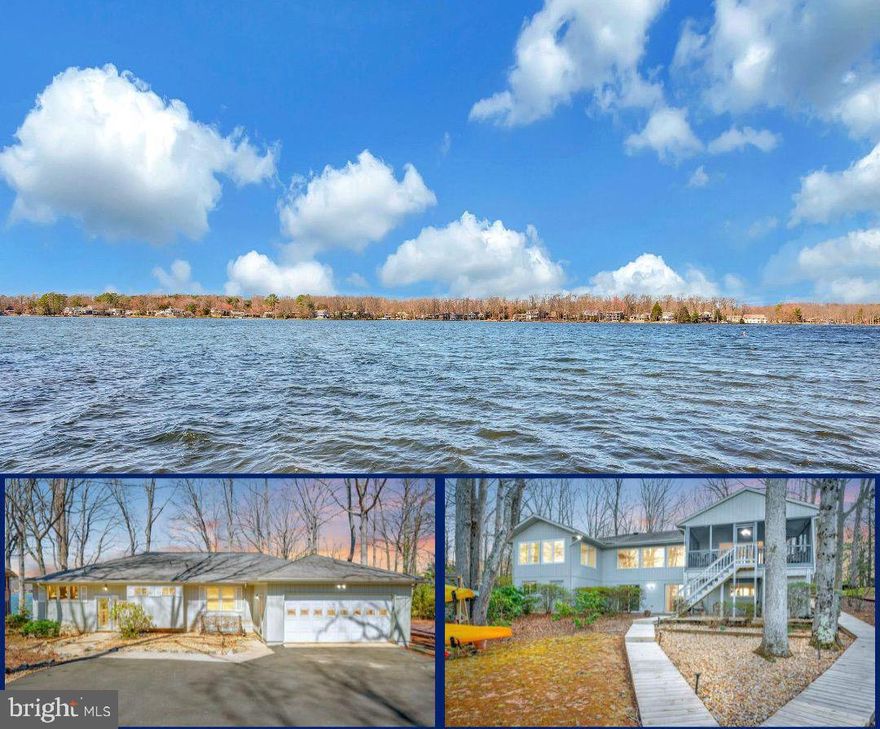 Welcome to 220 Birchside Circle! Experience the beauty and serenity of lakefront living in this exceptional four bedroom, four bathroom home nestled in the sought after Lake of the Woods community. With 82 feet of pristine waterfront, this home is perfectly designed to showcase breathtaking main lake views while providing ample space for relaxation and entertainment. Step inside the main level, where an inviting living room welcomes you with big picture windows overlooking the lake, filling the space with natural light and offering a perfect vantage point to enjoy the stunning views of the lake. A cozy fireplace adds warmth and charm, making it an ideal spot to unwind year round. The spacious kitchen features a pantry, abundant counter space, and ample cabinetry, ensuring you have everything you need for entertaining and everyday living. Adjacent to the kitchen, the dining room provides a seamless flow for gatherings and offers direct access to a large screened porch, the perfect place to relax, dine, and take in the unparalleled views of the 4th of July fireworks over the lake. This home boasts  not one, but two primary suites on the main level, each with its own ensuite bathroom. One of the suites is a true retreat, featuring breathtaking lake views and a private sunroom, perfect for enjoying peaceful mornings or quiet evenings with the water as your backdrop. The lower level expands the living space, featuring two additional bedrooms, a full bathroom, a separate laundry room, and a spacious family room with a second fireplace and more stunning lake views. Multiple storage rooms provide an abundance of space, ideal for a workshop or keeping all your lake toys organized and ready for adventure. This rare waterfront gem offers the perfect balance of privacy, comfort, and spectacular lakefront living. Whether you're soaking in the views from the screened porch, enjoying cozy fireside evenings, or launching a kayak from your private dock, this home is designed for making lifelong memories. Don’t miss this incredible opportunity to own a prime waterfront property in Lake of the Woods! Schedule a private tour today and experience the magic of lakeside living. Lake of the Woods offers a picturesque lakeside lifestyle with an array of amenities to enjoy. At its heart lies a stunning 550 acre lake, perfect for fishing, water sports, or simply unwinding by the shore. Golf enthusiasts can tee off at the PGA course, while equestrians take advantage of scenic riding trails and a dedicated riding ring. The clubhouse provides the ideal setting to dine on the deck, savoring breathtaking sunsets as boats drift by. Beyond its amenities, this welcoming community thrives on connection, fostering friendships through engaging events and diverse clubs. With gated entrances and security patrols, residents enjoy both tranquility and peace of mind. More than just a place to live, Lake of the Woods is a vibrant retreat where nature and camaraderie come together, creating unforgettable experiences at every turn. Conveniently located in the heart of Locust Grove, this home offers easy access to shopping, dining, wineries, and historical landmarks for those who love history. Plus, with nearby commuter routes, traveling to surrounding areas is effortless. Discover the charm of this exceptional lake community. Call me today to schedule a tour and envision making it your home!