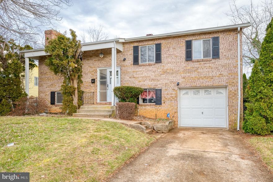 PRICED TO SELL IN GWYNN OAK!  This 3 Bedroom, 2.5 Bath split foyer has potential for a 4th Bedroom in Basement!  On the upper level you will find a Kitchen, Dining Room and Living Room with hardwood floors, 3 Bedrooms and a Full Bath.  Access the large deck from the Dining Room or Kitchen.  The lower level has a finished Basement with a cozy fireplace, laundry room and a full Bathroom.  Newer HVAC 2018, Hot Water Heater 2018 and Roof approx 6 years old.  This home needs some TLC and is being sold AS-IS!