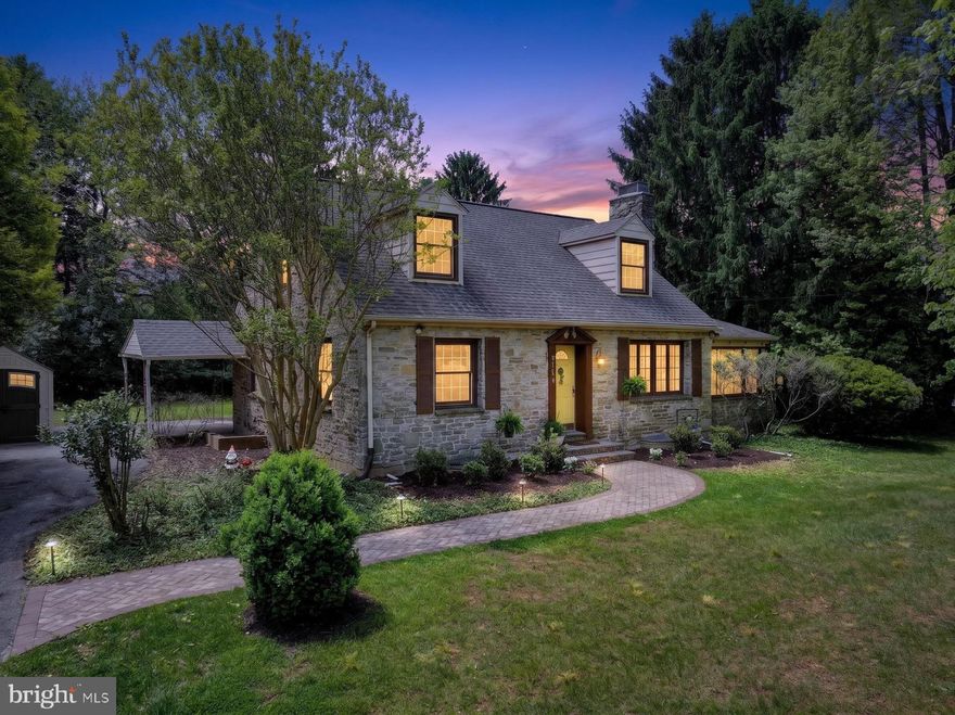 Discover the charm of this classic stone Cape Cod nestled on nearly half an acre of land. Freshly painted and full of character, this home blends timeless aesthetics with modern updates. The kitchen boasts sleek stainless steel appliances and opens to a covered porch, perfect for enjoying your morning coffee while overlooking the expansive, oversized backyard—ideal for gardening, play, or entertaining.  The backyard also offers a covered patio that overlooks the backyard.

With four bedrooms (two on the main level and two upstairs) and three fully updated bathrooms, there’s room for everyone to spread out. The first-floor bathroom has been tastefully refreshed, while the second-floor bathroom is brand-new ( 2026). The second floor also features a spacious sitting area adjacent to the bedrooms, offering a cozy spot to unwind, read, or enjoy a quiet moment. The inviting living room showcases a cozy stone  wood fireplace and French doors that open to a multi-season sun porch, offering a peaceful retreat year-round. The adjacent dining area provides a welcoming space for gatherings.

The recently renovated basement  2026)adds even more versatility with NEW carpet, fresh paint, a NEW bathroom, and a large utility room with ample storage. Situated on a corner lot and conveniently close to all commuter routes as well as shopping and dining, this property perfectly balances classic charm, modern comfort, and unbeatable location. Don’t miss your chance to call this one home!
