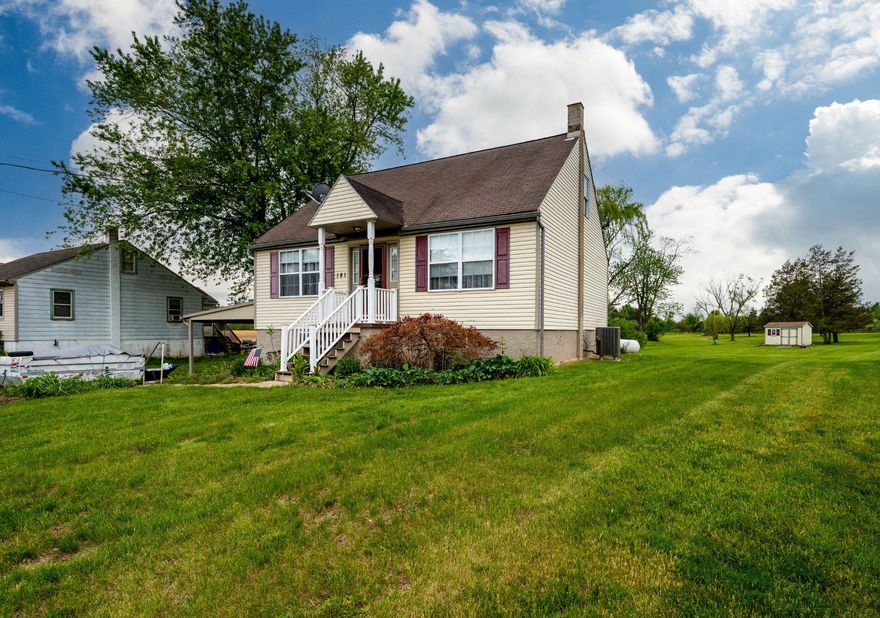 Charming 3-bedroom, 2-bath Cape set on a beautiful, lush 0.68-acre lot in Amity Twp.  The updated kitchen features maple cabinetry, expansive quartz countertops, modern backsplash, propane gas cooking, and a brand-new dishwasher, along with an eat-in area overlooking sliding glass doors. The bright first-floor primary bedroom offers hardwood floors, off the bedroom is a walk-in closet, and additional closet space leading to a  full bath with a new walk-in shower. The main floor laundry room comes with a new washer/dryer and closet space.  Upstairs, you’ll find two spacious bedrooms with cathedral ceilings, ample closet space, and a shared full bath. Enjoy peaceful outdoor living on the deck surrounded by serene natural views. Convenient carport parking provides direct access to the basement. Ideally located just minutes from the Daniel Boone Homestead with its trails and with easy access to Route 422.  Basic Home Warranty is included with an acceptable offer.  Seller had home and termite inspection completed prior to listing, all reports available along with what was completed.