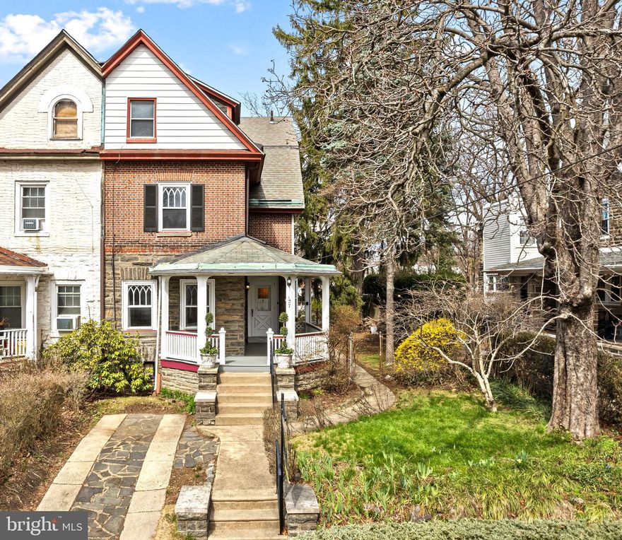 Rarely offered in sought-after West Mount Airy, this beautiful Victorian twin exudes original charm and character while maintaining its solid structural integrity. Lovingly maintained by the same owner for over 40 years, this move-in ready home is awaiting its new owners to become part of the welcoming community.

You will be immediately greeted by the front yard, long driveway, and an expansive front porch that adds to the home's classic curb appeal. Inside, the living room invites you with a cozy wood-burning fireplace, original hardwood floors throughout along with abundant natural light cascading from every direction. The formal dining room is illuminated by a gorgeous chandelier connecting to the chef's kitchen with plenty of storage including a large island. Beyond the kitchen is a laundry/mudroom and half bath leading to the enormous outdoor space offering a perfect blend of shade from mature trees while providing a canvas ready for Spring gardening and entertaining. 

The center of the home features a stunning staircase. The second level features three spacious bedrooms and a recently renovated bathroom with whirlpool tub. The third floor has two more large bedrooms, a second full bathroom, and a nostalgic eat-in kitchen—ideal for hosting guests. The dry, clean basement offers ample storage space and houses a tankless water heater, ensuring you’ll never run out of hot water.

Consistently celebrated by Money Magazine and Philadelphia Magazine as one of the “Best Big City Neighborhoods,” Mount Airy is nestled next to Fairmount Park's Wissahickon Valley. The neighborhood is renowned for its historical charm, vibrant residential community, and mix of restaurants, shops, and cafes, all nestled along cobblestone-lined Germantown Avenue. Local favorites like McMenamin’s Tavern, High Point Café, Brewer’s Outlet, and Weaver’s Way Co-op will quickly become part of your routine. Nature enthusiasts will enjoy the nearby Fairmount Park and proximity to Kelly Drive and surrounding trails. History buffs will love the Andy Griffith Museum, Gertrude Smith House and Mayberry Antique Mall. Located just 20 minutes from CC and accessible via a 7-minute walk to Septa Carpenter Station, this home offers the ideal combination of convenient city living with suburban charm. It is also located in the highly desirable Charles W. Henry School catchment.