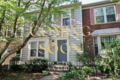 Townhouse For Sale - 10607 Gideon Court<br/> FREDERICKSBURG, VA 22407