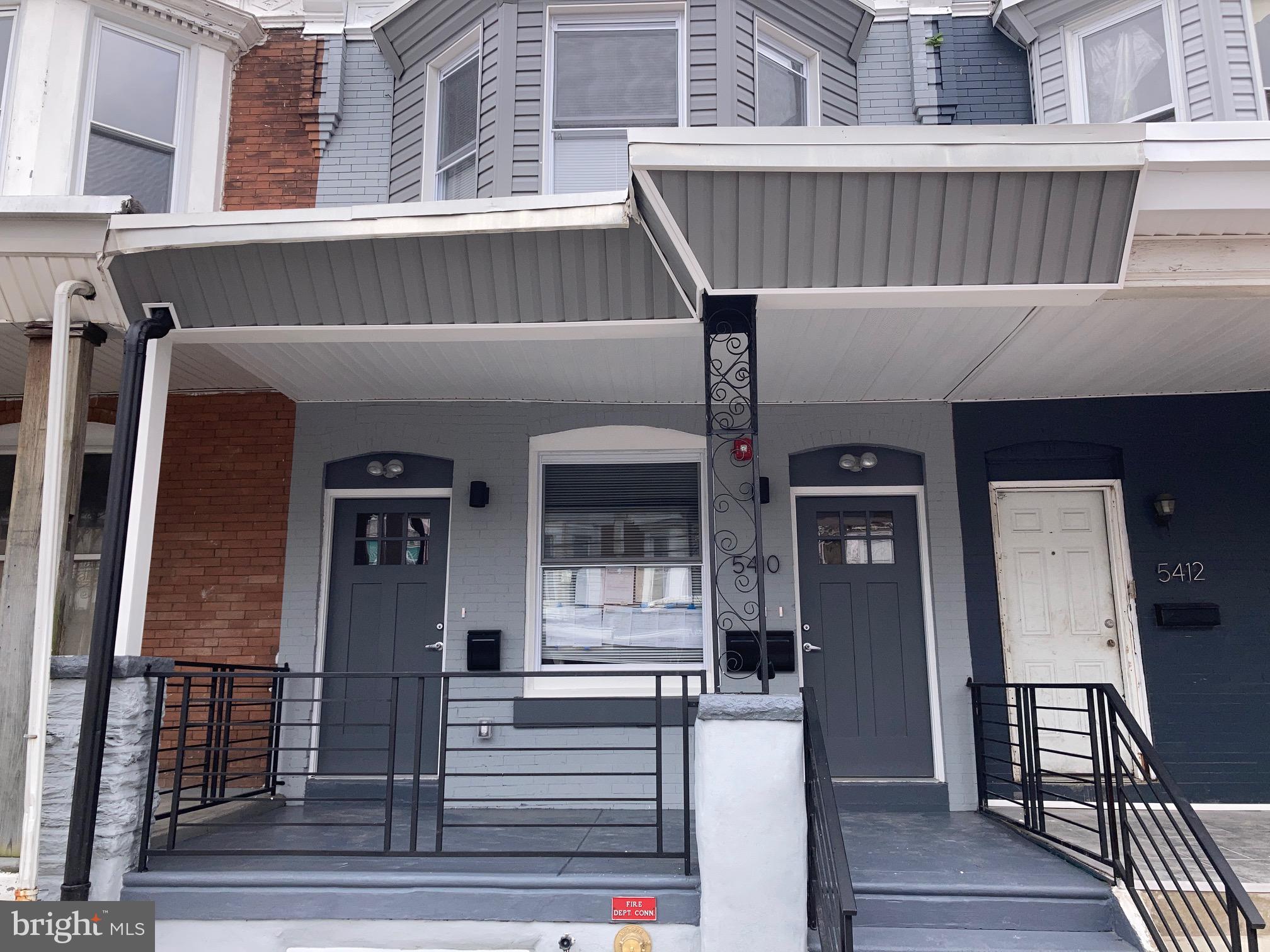 5410 Pine Street #1 is a newer one bedroom/one bath apartment just west of Malcom X Park. The apartment features tile floors, stainless steel appliances, dishwasher, garbage disposal, built-in microwave, central heat/air and in-unit washer/dryer. This property is only blocks from the commercial thoroughfare of Baltimore Avenue including such venues as Cedar Park Cafe, Booker’s, Dock Street, Amari’s and Black Dragon Take-Out. Nearby SEPTA routes offer easy access to anywhere. Pets are welcome with a $300 refundable pet deposit. Tenants pay for water and electricity.