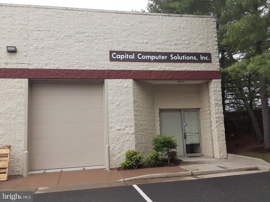 End unit flex space warehouse for sale in the Markey Business Center on Lee road near route 50. The ground level size is about 3,000 square feet and there is additional office space of about 600 square feet on the second level. The bottom floor has a grade level roll up door, some office spaces, a kitchenette, 2 restrooms, and a large warehouse area. There are 5 upstairs offices, 2 in the front and 3 in the back. It is currently being used as a worship center and as such shows extremely well. 2 HVAC units serve the space, one in the back and one on the roof. The seller plans to vacate in July. This is a very good property in a great location, 14524 Lee road unit J in Chantilly, 20151.