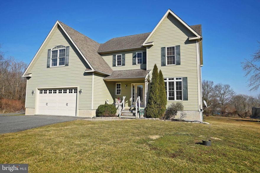 Enjoy tons of living space in this conveniently located Colonial! Light & bright interior with gorgeous sunrise views. Over half an acre private lot with low maintenance deck & front porch. No HOA! The Main Level open floorplan features a huge Great Room w/ pellet stove & stone surround & 2-story windows, Eat-in Kitchen with stainless steel appliances and granite counters, Dining Room, Half Bath & oversized 2-car Garage. The Upper Level has 3 Bedrooms, 2 Full Bathrooms & Laundry Room. The Primary Bedroom features a tray ceiling, large walk-in closet & huge Bathroom w/ double sinks, soaking tub & separate shower.  Finished walk-out Lower Level w/ Full Bathroom & wet bar! Owned propane tank & propane tankless water heater. Close to i95, Bel Air, APG, Rt 40, Rt 7, White Marsh & Wegmans!