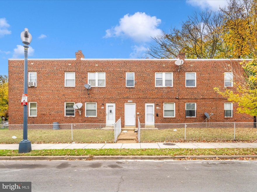 1208 Raum St NE |NEW ROOF |  4-Unit Corner Building Near RFK Redevelopment
Solid brick 4-unit multifamily property located on a prominent corner lot in Northeast DC, featuring four 1-bedroom, 1-bath units. Three units are vacant and ready for renovation or repositioning, while one remains occupied, providing flexibility for both investors and owner-occupants.

This value-add opportunity offers substantial upside through cosmetic and structural improvements, with the potential to increase rents and overall building performance. Separately metered utilities and a strong multifamily footprint enhance long-term investment appeal.

Ideally situated just minutes from RFK Stadium Redevelopment, the H Street Corridor, and Union Market, the property benefits from continued growth and transformation in the surrounding neighborhoods.

Property sold strictly AS-IS.