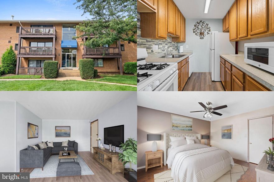 Fantastic Price! Newly renovated 1 bedroom condo! You won't find a better price in Falls Church! The condo features an open floor plan, large balcony, updated galley kitchen with gas range, new flooring, new bathroom vanity, new HVAC with nest system and so much more. The unit also has 1 assigned parking space, guest parking and assigned storage on the lower level. Gas, water, trash and community pool are included in the low condo fee. Close to major roadways, shopping and entertainment.  Accepting Back up Offers