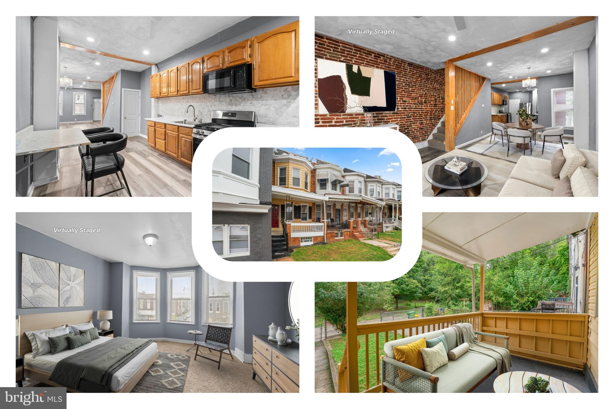 Pick your buyer concession: Interest rate buydown or closing assistance!!!
Beautifully renovated and move-in ready, 2002 N Smallwood Street offers the perfect blend of classic Baltimore charm and modern updates. Step inside to find luxury vinyl plank flooring on the main level, where a light-filled living room with an exposed brick accent wall flows into the dining area and a refreshed kitchen. From here, step out to the deck and fenced backyard—ideal for relaxing or entertaining—with the bonus of a welcoming front porch. Upstairs, three carpeted bedrooms and a gorgeous new full bath provide comfort and style. The lower level is a blank canvas, ready to be transformed into a home gym, office, or recreation space.
Outside, this home’s location puts you close to everything—whether commuting or exploring. Major employers like Johns Hopkins, University of Maryland Medical Center, and downtown business hubs are within reach, while nearby metro and bus lines make travel around the city simple. Shopping, dining, and entertainment options abound in nearby districts, and green escapes like Druid Hill Park and attractions such as The Baltimore Museum of Art and Maryland Zoo are just minutes away. This is city living with convenience and character.
Mortgage savings may be available for buyers of this listing.