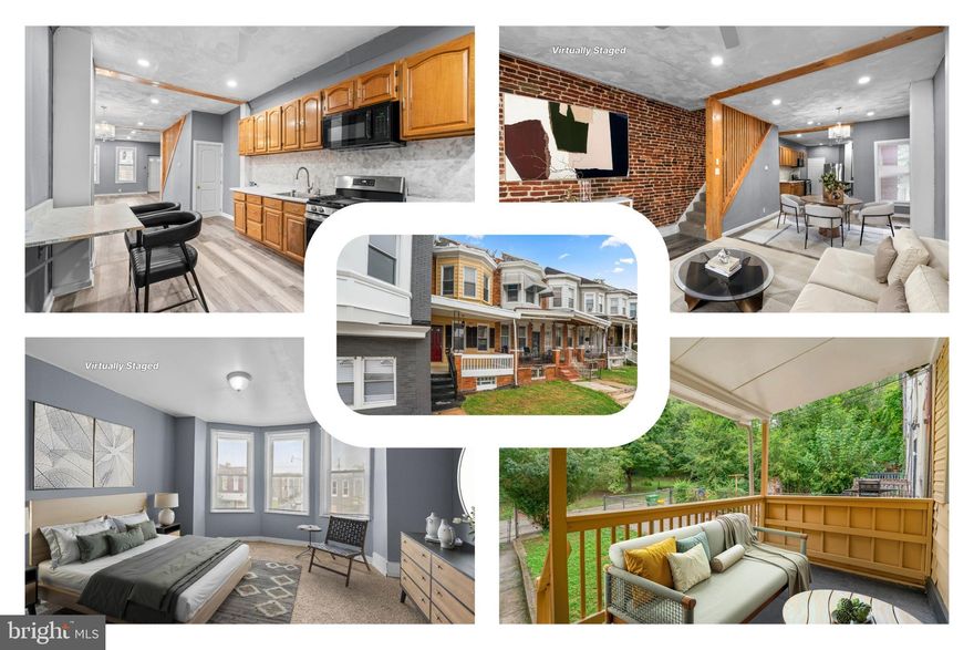 Pick your buyer concession: Interest rate buydown or closing assistance!!!
Beautifully renovated and move-in ready, 2002 N Smallwood Street offers the perfect blend of classic Baltimore charm and modern updates. Step inside to find luxury vinyl plank flooring on the main level, where a light-filled living room with an exposed brick accent wall flows into the dining area and a refreshed kitchen. From here, step out to the deck and fenced backyard—ideal for relaxing or entertaining—with the bonus of a welcoming front porch. Upstairs, three carpeted bedrooms and a gorgeous new full bath provide comfort and style. The lower level is a blank canvas, ready to be transformed into a home gym, office, or recreation space.

Outside, this home’s location puts you close to everything—whether commuting or exploring. Major employers like Johns Hopkins, University of Maryland Medical Center, and downtown business hubs are within reach, while nearby metro and bus lines make travel around the city simple. Shopping, dining, and entertainment options abound in nearby districts, and green escapes like Druid Hill Park and attractions such as The Baltimore Museum of Art and Maryland Zoo are just minutes away. This is city living with convenience and character.

Mortgage savings may be available for buyers of this listing.