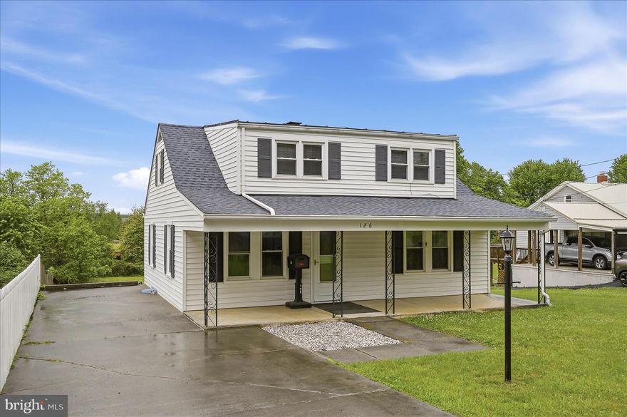 Charming Cape Cod-style home located at 126 Marple Rd in the desirable north end of Winchester! This well-maintained 3-bedroom, 1.5-bath home offers timeless character, functional living space, and a convenient commuter-friendly location. The main level features a bedroom with a 1/2 bath, a living room, a dining room, and a kitchen. Upstairs, you’ll find additional bedrooms with a shared bathroom. Enjoy relaxing mornings on the covered front porch. The large yard is perfect for gardening, outdoor entertaining, or recreation. Additional highlights include a full unfinished basement offering excellent storage, a detached shed for tools and equipment, a newer roof installed in 2023, and a well replaced in 2014 for added peace of mind.
Conveniently located near Winchester Medical Center, shopping, dining, schools, and everyday amenities. This home also offers easy access to Route 522, Rt 37, I-81, and Route 11, making commuting to surrounding areas, including Martinsburg and Northern Virginia, simple and convenient. Enjoy nearby attractions such as historic Old Town Winchester, local parks, wineries, and the scenic Shenandoah Valley. All sizes are approximate.