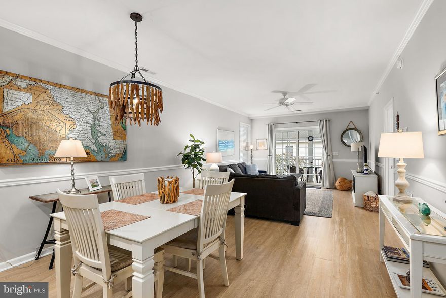 BEAUTIFUL.….COASTAL CONDO.….COMES FULLY FURNISHED…..NEW HVAC….NEW HOT WATER HEATER…..BRAND NEW FLOORING…..ACTIVE RENTAL w/SEVERAL WEEKS THIS SPRING & SUMMER ALREADY RENTED….STEP RIGHT INTO THIS FANTASTIC OPPORTUNITY…..ELEVATOR ACCESS….GOOGLE SEARCH THE RENTAL PAGE AND SEE THE HEATED POOL AND HOT TUB PICS FROM LAST SUMMER……BIKE OR WALK TO DOWNTOWN REHOBOTH.....WALK TO SCHELLVILLE VILLAGE FOR YEAR-ROUND FUN.....WALK TO REHOBOTH BEACH OUTLETS & DINING.....Welcome to this delightful two-bedroom, two-bathroom condo located in the highly desirable community of The Tides. This remarkable home perfectly combines comfort and style, making it an ideal choice for those seeking a peaceful coastal lifestyle. Smartly located towards the back of the community away from the gated entrance and the hustle and bustle of Rt. 1.  This home provides the perfect blend of convenience, and peace and quiet.  Inside, you’ll find a spacious open floor plan that effortlessly connects the living, dining, and kitchen areas, creating a warm and inviting space for daily living and entertaining guests. The kitchen features modern stainless steel appliances, brand new flooring gives the entire home a fresh coastal vibe.

Enjoy the screened-in porch overlooking a serene pond, offering a tranquil spot to relax with your morning coffee or host intimate gatherings with loved ones. The Tides community provides a friendly atmosphere with well-maintained grounds and a welcoming neighborhood feel.

Location is key, and this condo excels in that aspect.  Perfect as a primary residence, coastal retreat, or investment property. Residents benefit from a beautifully landscaped pool, hot tub, gated entry, and direct access to the Junction & Breakwater Trail, providing quick access to Downtown Rehoboth Beach on the walking and cycling paths.  Lewes and Cape Henlopen State Park are never far away either.  Boasting excellent rental history, location, and condition, this beach getaway is the turn key beach property you’ve been waiting for.  Make this home yours and experience the best in Coastal Delaware.
