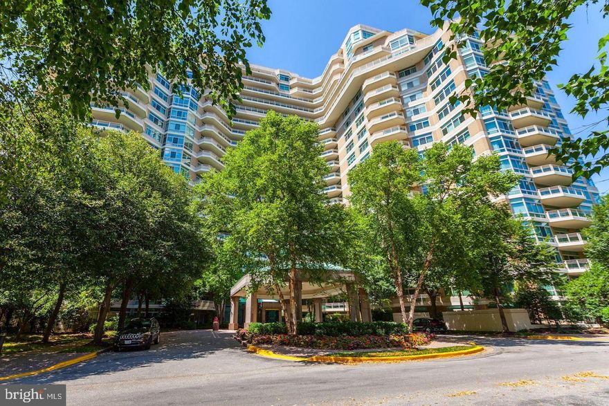 Somerset House 2 -- one of the 3 sought after Somerset  Condominium buildings sited on approximately 16 acres of lush designer gardens and greenery.   Breathtaking panoramic views welcome you to this elegant two bedroom, two and a half bath penthouse offering 2,200 square feet of luxury living.  An exciting floorplan provides an entry foyer and two extended hallway foyers with ample space for the art collector.  The sunny, light filled living room opens to a large balcony, and is open to the library/second bedroom/office complete with wet bar and private full bath.  Enjoy cocktails on the balcony which is accessible from both rooms.  On the right side of the apartment an extended foyer leads to the formal dining room and sunny table space kitchen complete with laundry.  On the left wing of the apartment, one finds the guest powder room,  two large walk in closets, built ins galore and a hallway dedicated to the primary suite.  The primary bath includes double sinks, a jacuzzi tub, and walk in shower.   The primary bedroom is oversized with space for a desk area, and the entire primary suite opens to the extended balcony. Floor to ceiling doors and windows allow for superb light filled mornings and afternoons. Somerset offers the finest in condominium living.  Along with a gated security guardhouse, each building has two doormen, two front desk personnel, onsite manager and assistant manager and an entire team of engineers.  Somerset House 2 has a recently renovated entertaining room and catering kitchen on the main level.  Service extraordinaire is the hallmark of Somerset House living.   The three story clubhouse, accessible through the garage , provides for large entertaining rooms, a boardroom for meetings, card room, full service gym, indoor pool, sauna rooms and more.   Located conveniently a few blocks from the Friendship Heights Metro,  the best of shopping and a great array of local restaurants.  2 assigned garage spaces and 1 storage unit complete this offering.