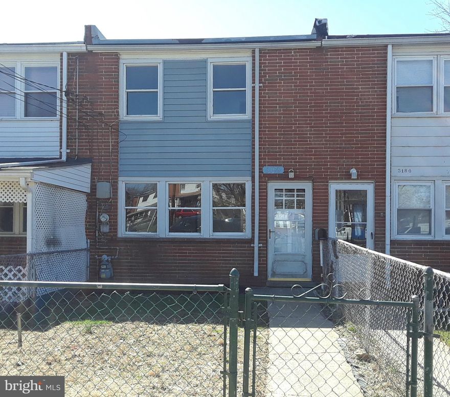 Wonderful opportunity to own this brick rowhome in Riverview community  Enjoy nice room sizes, eat in kitchen and spacious rear yard that is perfect for warm weather fun.  Walking distance to schools and easy access to transportation and commuter routes.