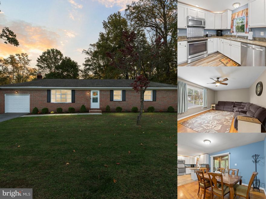 Discover the charm of Carsinwood in this beautifully maintained 3-bedroom, 2.5-bath brick rancher offering easy main-level living on a spacious .74-acre lot surrounded by mature trees. Step inside to a bright living room with hardwood floors, an open dining area, and an updated kitchen featuring custom cabinetry, granite countertops, stainless steel appliances, and a peninsula with seating—perfect for everyday meals or entertaining. The main level includes three comfortable bedrooms and two full baths, including a private primary suite with a walk-in shower. The spacious walk-out lower level provides exceptional flexibility, complete with a brick wood-burning fireplace, laundry area, half bath, and plenty of room for a family room, home gym, or creative studio. Enjoy year-round outdoor living on the screened and covered deck overlooking the private, wooded backyard—a peaceful setting for morning coffee or weekend gatherings. A front-loading garage, large driveway, and thoughtful system updates, including HVAC and plumbing replaced approximately 10 years ago, offer everyday convenience and long-term peace of mind. This inviting Aberdeen home combines space, comfort, and natural surroundings—an ideal retreat that’s move-in ready and close to local parks, commuter routes, and the Aberdeen MARC Station.