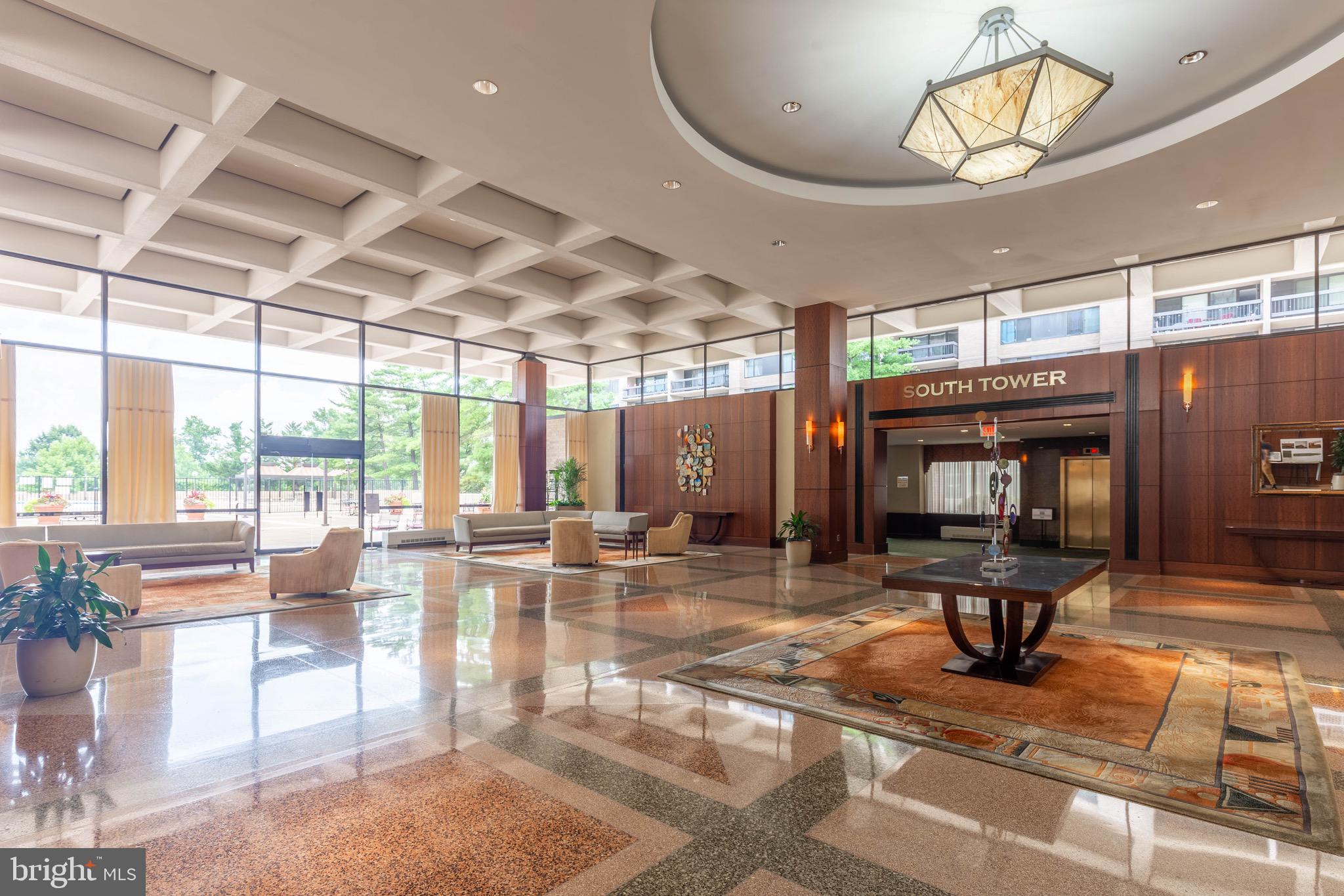Conveniently located minutes from Pentagon, Washington DC, Arlington, old town Alexandria. Commuter dream with bus running every 15 minutes. Regan National Airport, shops, dining, and parks at your doorstep. Skyline Plaza, a full service community offering 24 hour concierge, fitness center, pool, and gym. Condo fees include utilities, water, gas, electricity, one assigned parking spot conveys with the unit.