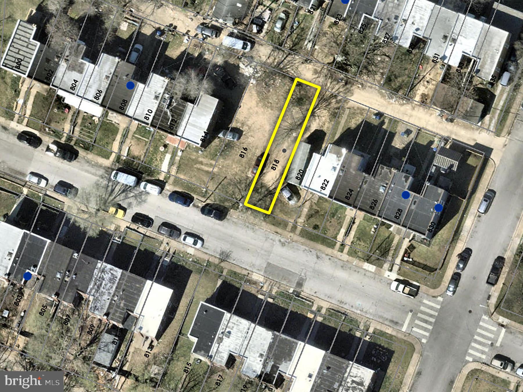 ONLINE AUCTION: Bidding begins 5/21/2025 @ 10:00 AM. Bidding ends 5/23/2025 @ 11:50 AM. List Price is Suggested Opening Bid. Deposit: $5,000.
This vacant lot at 818 Stoll St in Baltimore's Brooklyn neighborhood measures approximately 1,656 square feet. It is within +/- 1 mile of Farring-Baybrook Park, a large recreational area with sports fields and trails, and the Arundel Village Plaza. Major traffic routes nearby include Patapsco Avenue and Ritchie Highway, providing access to downtown Baltimore and surrounding areas. The property is currently vacant.