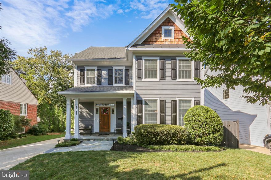 SUNDAY OPEN HOUSE CANCELLED!  HOUSE UNDER CONTRACT!  BRAND NEW LISTING! Nestled in the charming Alta Vista community, this stunning Colonial style home offers a perfect blend of elegance and comfort. Built in 2008, this meticulously maintained residence boasts 4,400 square feet across four beautifully finished levels, featuring five spacious bedrooms and four and one half bathrooms, ideal for both everyday living and grand entertaining. Step inside the expansive foyer to discover a warm and inviting interior, highlighted by beautiful oak hardwood floors throughout the main level. The open floor plan seamlessly connects the family room to the eat-in kitchen, creating a perfect space for hosting holiday celebrations or casual dinners with friends. The table space kitchen is a chef's dream, equipped with gorgeous cherrywood cabinetry, stainless steel appliances, granite countertops, tile backsplash, under cabinet lighting, and a center island with room for seating. The expansive family room features a cozy gas fireplace and sliding glass doors leading to a spectacular backyard oasis featuring an expansive flagstone patio, outdoor lighting, and professional landscaping, ideal for relaxation and entertaining under the stars. Enjoy tranquil moments in the upper level luxurious master suite, complete with two walk-in closets and a spa-like bathroom featuring a dual sink vanity, soaking tub, separate shower and water closet. Two additional spacious bedrooms, a convenient laundry room with Samsung washer and dryer, and a full hall bathroom complete the second floor. The third floor loft, with its own separate living area, full bathroom and large bedroom, offers flexible space for an office, studio, au pair or in-law suite. The fully finished basement offers a large additional living space, with a second family room with gas fireplace, den/exercise room, fifth bedroom, and full bathroom, perfect for guests or multigenerational living. This level also offers direct walk up access to the beautiful backyard space.  Additional special features and upgrades of this home include 9 ft. ceilings, custom millwork and crown molding, oak hardwood flooring on first level and some of the second level, dual zoned heating and cooling (all new units in 2025), new wall to wall carpeting in primary suite and third floor loft (2025), new paint in third floor loft (2025), new GE Profile microwave (2025), dual hot water heaters, a detached garage with extra storage, recessed lighting throughout, and two inviting fireplaces that add warmth to the home. Located just minutes to downtown Bethesda, Wildwood Shopping Center, the Bethesda Trolley Trail, the Capital Crescent Trail, NIH, Suburban Hospital, and public transportation-and only steps to the Bethesda-Chevy Chase YMCA, this home offers the perfect blend of elegance, convenience and community. A rare combination of craftsmanship and functionality, it is truly ready to welcome its next lucky owners!