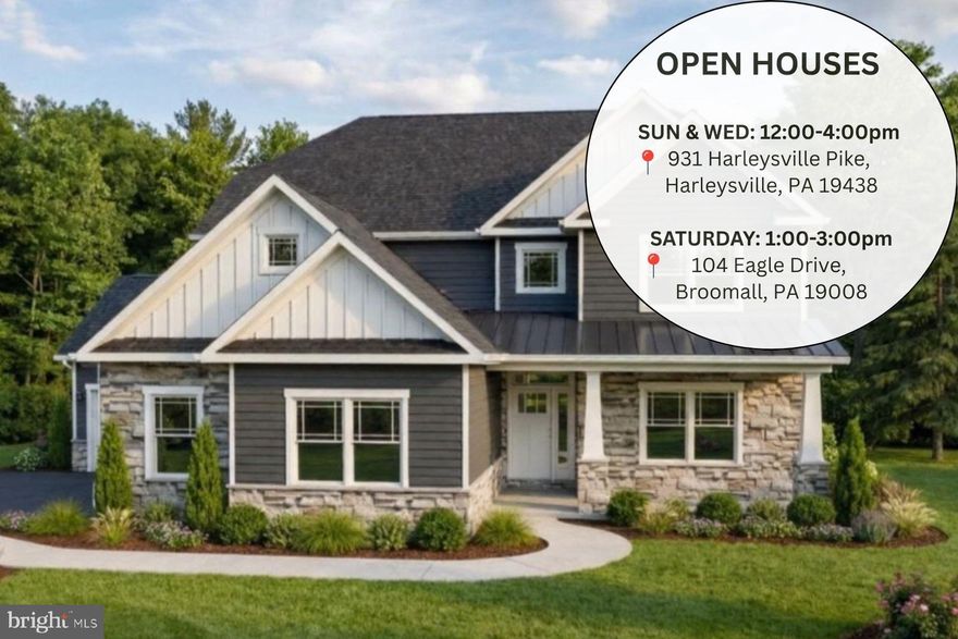 Welcome to this exclusive two-home enclave in desirable West Whiteland Township, located within the sought-after West Chester Area School District. Each spacious ½-acre homesite offers a rare blend of privacy and convenience, set on a quiet road just minutes from everyday amenities.

This limited offering is set within a serene, charming setting, with award‑winning schools and easy access to major routes, shopping, and dining — striking the perfect balance between peaceful suburban living and modern convenience.

As you enter the Clayton home, you will find a light-filled study perfectly located off the foyer. This open floor plan is full of luxury elements. Enjoy entertaining in the great room that spills into the bright and airy breakfast room and kitchen featuring a gourmet island. Continue upstairs to the owner’s suite equipped with a spacious walk-in closet and spa-like bath, 3 additional guest bedrooms, and a full guest bathroom.  Customize the basement with options such as additional living space, guest bedroom, full or partial bathroom, and extra storage space.