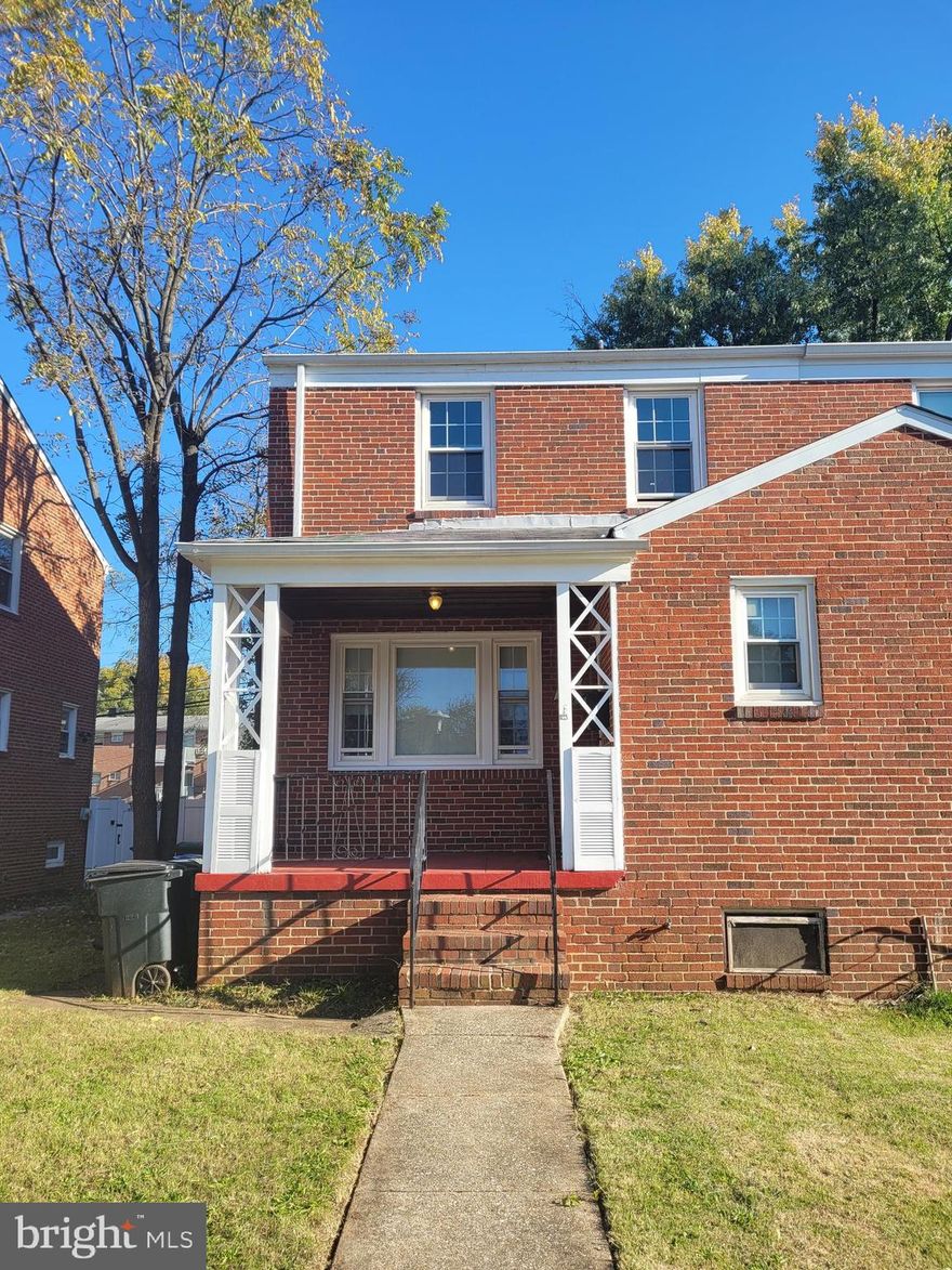 Well cared for,  bright and airy 3 bedroom 2/2 bath brick semi detached home on quiet tree lined street.  Updated heat/central air conditioning,  windows, freshly painted, 1st floor powder room, wood floors, finished lower level, inviting front porch, nice yard.