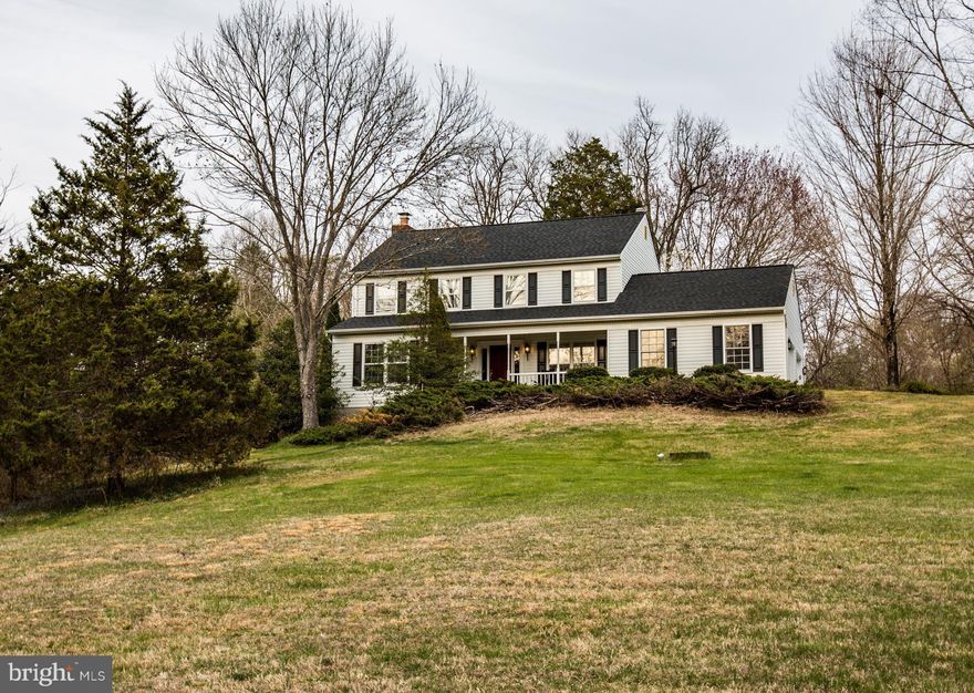 Welcome home to this classically charming Colonial w/ a comfortable floor plan. Remodeled kitchen w/ granite & SS appliances & airy family room w/ wood-burning fireplace. Spa-like master bath w/ soaking tub & glass-front shower.  Whether you are watching fireflies on a warm summer eve or sledding in winter, the 3+ acres offers limitless opportunities to relax and unwind. No HOA  **NEW ROOF**