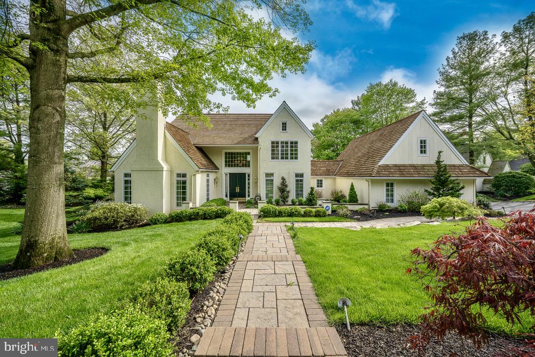 Welcome to this stunning home in the highly sought after Denbigh community. Situated on a gorgeous property that wraps around the corner and sits above the neighboring homes, this unique home has a character that sets it apart from many of the others in Denbigh. Enjoy the spectacular view from the walled terrace, finished with natural stone, shaded by an electric awning, and sparkling with indirect lighting in the evening hours, Its expansive footprint allows for a home filled with natural light, and provides many windows and glass doors offering inspiring views of open green space and towering trees. Beautifully appointed with distinctive details, it abounds with light, quality and an open, airy ambience. The interior is highlighted with high ceilings, full height windows and glass doors, and an open floor plan that invites a circular flow for daily living and entertaining. A dramatic two story foyer opens to the elegant Living Room with fireplace and the beautiful Dining Room, open on all sides and offering two walls of windows and glass doors. For quieter moments, the warmth of the fireside Library entices one to retreat and relax. The open and inviting informal areas include the chef’s gourmet Kitchen, Breakfast Room with bar area, while the vaulted ceiling Family Room with fireplace and wall of windows and doors welcomes all! The second floor offers an elegant Master Suite with fireplace, a luxurious Master Bath and two walk-in closets, and two additional spacious Bedrooms and Hall Bath with double vanities complete this level. The Lower Level is finished into four separate rooms, and is ready for games, recreation, exercise, bedroom and bath! An attached three car garage also offers a walk up loft, ready to be finished into additional living space if desired. There is something for everyone in this very special Denbigh home, close to walking trails, Harford Dog Park, township parks, and easy access to many highways and train stations. Truly a unique home in a very special community!