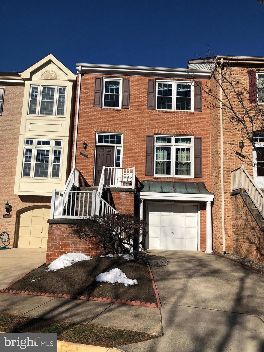 Hard to find, Gorgeous 3 level,  brick townhouse with garage.  Replacement windows. Excellent location; route 28, i66,  8 miles to Dulles Airport.  Half hour to D.C., half hour to the new Amazon HQ2. Walk to shops and restaurants.