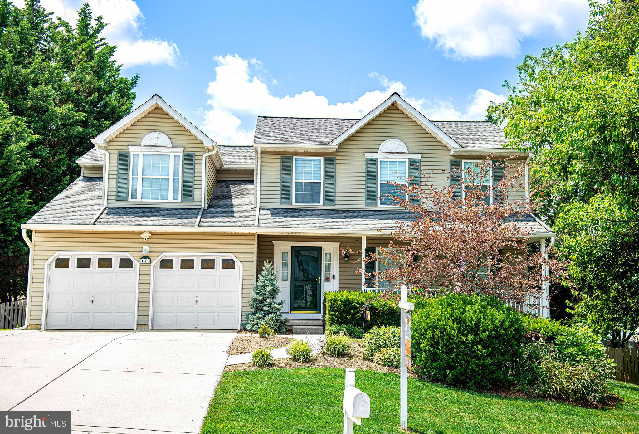 Welcome to this beautifully updated 4-bedroom, 2.5-bath home, offering a thoughtful blend of modern upgrades and comfortable living spaces. Step inside the inviting foyer and through elegant French doors into the spacious living room, where rich bamboo floors and abundant natural light create a warm and welcoming atmosphere. Adjacent, the formal dining room showcases bamboo flooring and large windows, perfect for gathering with family and friends. The kitchen is well-equipped with granite countertops, stainless steel appliances, a pantry, and a breakfast area that opens to the rear patio. Just off the kitchen, you'll find a comfortable family room ideal for casual entertaining. A fully remodeled half bath completes the main level. Upstairs, retreat to the primary suite with three oversized closets, a sitting area, and a renovated en-suite bath featuring a large walk-in shower, soaking tub, dual vanities, and updated tile floor. The second floor also includes three additional generously sized bedrooms, each updated in 2025 with new carpet and padding. The upstairs hall bath was beautifully remodeled in 2025, featuring a new tub surround, sleek quartz countertop, modern sinks, stylish faucets, and updated lighting. The basement is partially finished with a state-of-the-art home theater featuring an overhead projector, surround sound system, and three power recliners—all included with the home. The unfinished area provides plenty of storage and houses the mechanical systems, including a gas furnace (2021), whole house humidifier, gas water heater (2024), and laundry sink. Outside, enjoy exceptional amenities including a 15x30 above-ground pool with a pressure-treated wood deck, a natural blue stone patio added in 2024, and a separate concrete patio perfect for outdoor entertaining. The expanded concrete driveway (2020) offers additional parking, while the large storage shed with solar lighting keeps your tools organized. Garden enthusiasts will love the four raised beds ready for seasonal planting. Additional highlights include: a home built with upgraded insulation and window package for energy efficiency; a natural gas whole-house backup generator, a 30-year architectural shingle roof with ice dam underlayment (2018), new A/C system with indoor A-coil and outdoor compressor (2021). This thoughtfully maintained home is truly move-in ready - schedule your private tour today!