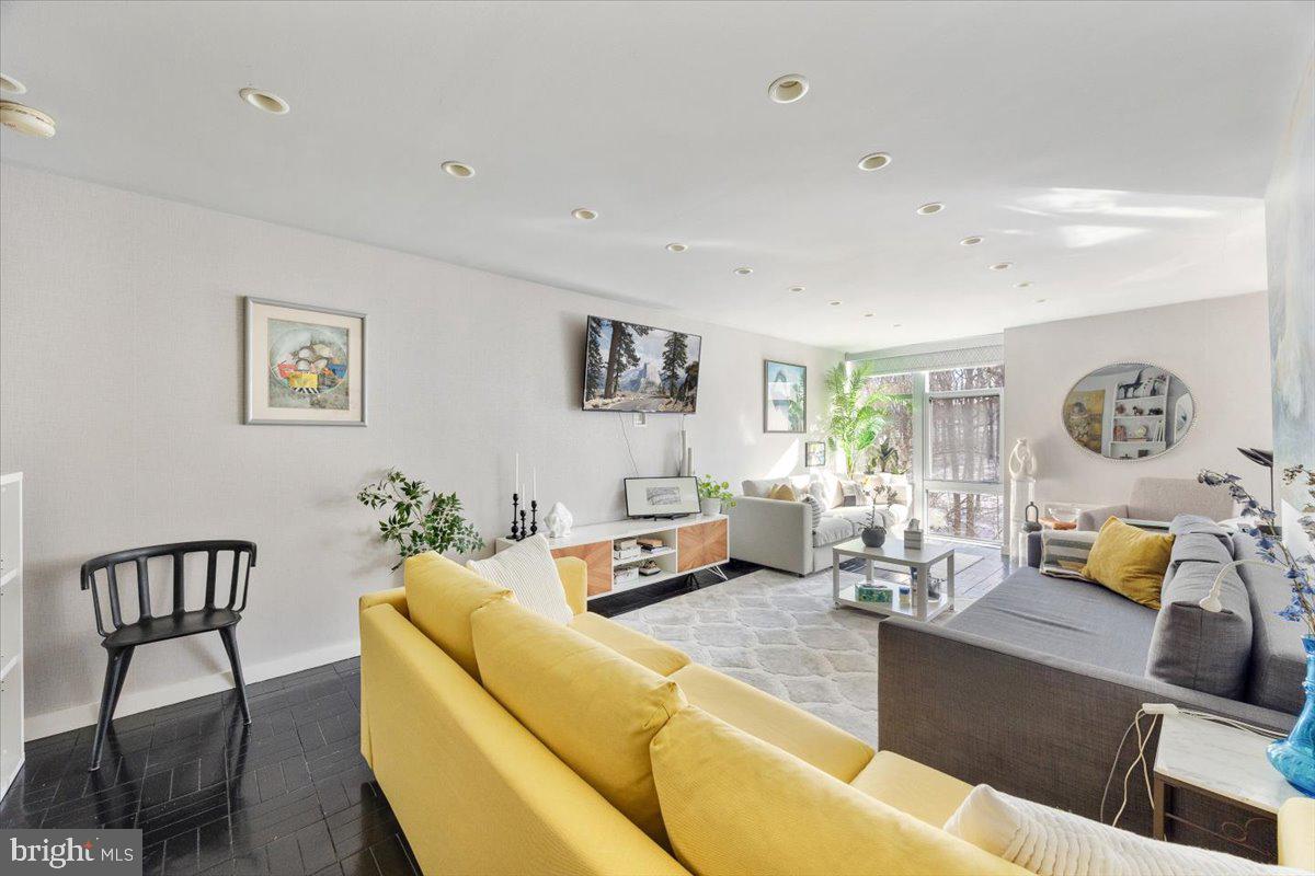 Drop your stuff and settle in. Welcome to 3600 Conshohocken Ave #114. This first floor unit is extremely private with a tree lined view from the massive windows. Need natural light? Not a problem here in this east facing unit. Ample living space with a separate area for dining. Complete with an updated galley-style kitchen with SubZero appliances. Plenty of built-in storage will lead you to the spacious bedroom and full bathroom. This condo has a beautiful outdoor pool, full gym, and front desk security. Make your appointment today!