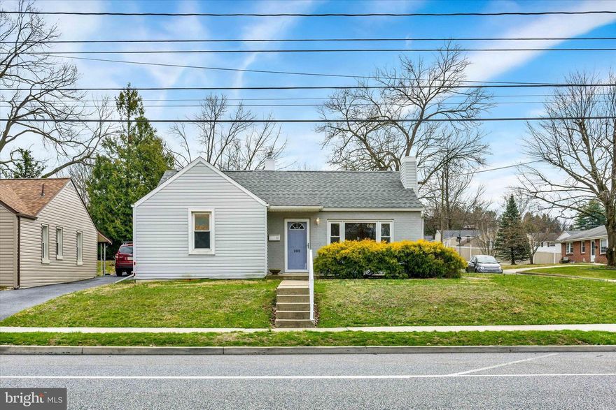 Welcome to this charming ranch-style home in New Cumberland! Step inside to find durable luxury vinyl plank flooring flowing throughout much of the main level. The inviting living room features a lovely wood-burning fireplace, perfect for cozy evenings and is beautifully framed by custom built-ins. The updated kitchen shines with modern cabinetry and sleek quartz countertops, offering both style and functionality. Two comfortable bedrooms and a full bathroom complete the main level, providing easy, 1-level living. Enjoy efficient gas heat and the peace of mind of a newer water heater. Outside, the spacious yard is ideal for pets, gatherings, or simply relaxing outdoors. Build instant equity with a fresh coat of interior paint! Enjoy the convenience of off-street parking along with a prime location just minutes from restaurants, shopping, and major highways, making this home an ideal choice.
