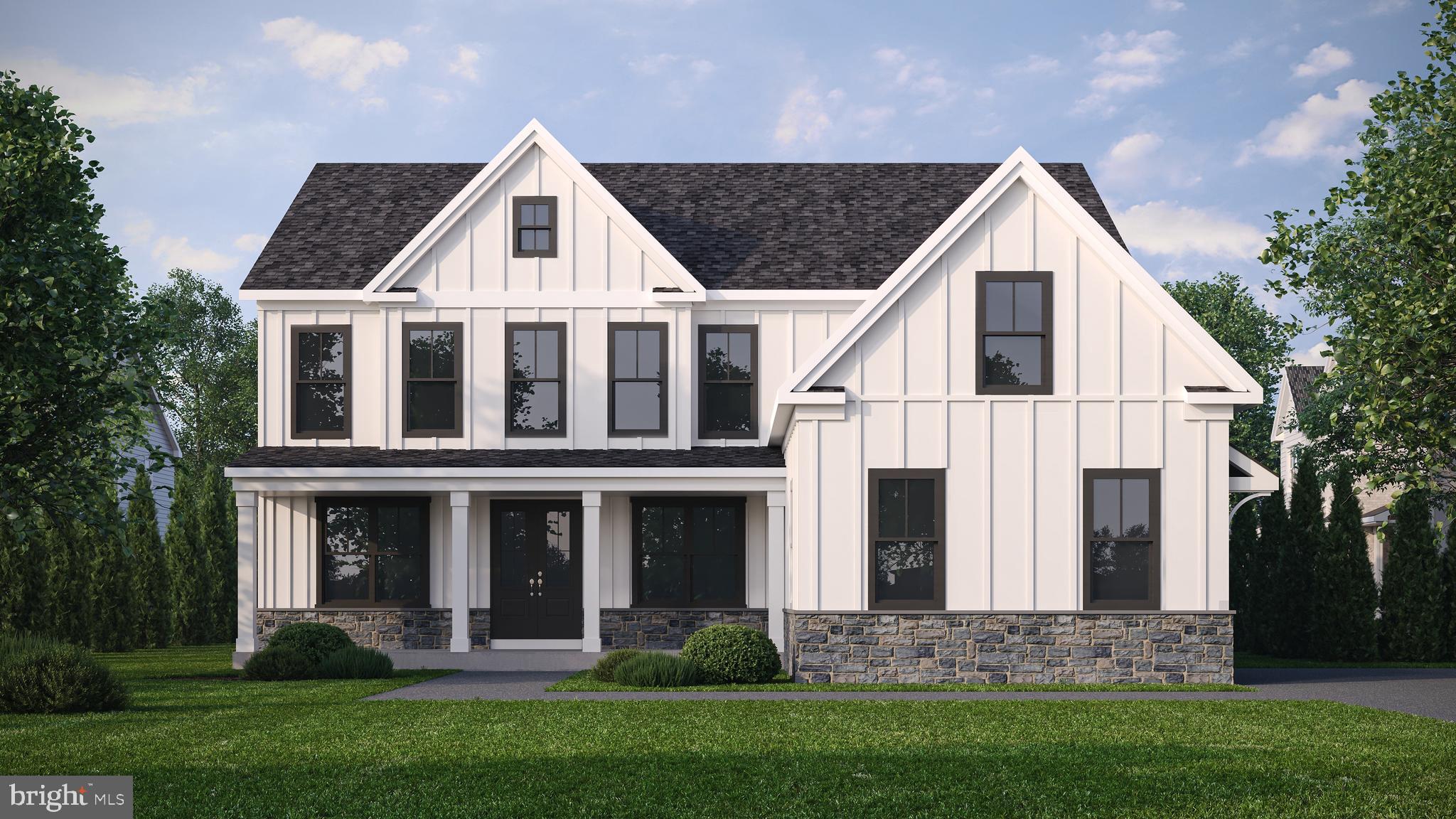 The Monroe III provides a flexible floor plan to accommodate your family’s needs now, and years from now. Coupled with a side loading three car garage and charming covered front porch, the Monroe III’s exterior hints at the generously proportioned interior. Merging the modern appeal of a kitchen that opens to a Great Room, with the traditional appeal of a formal dining room and study, the Monroe III checks all of the boxes. Flexible spaces offer opportunities to adapt the floor plan to suit your way of life and give new meaning to “forever home”. Four second floor bedrooms are standard, but up to six may be accommodated, including the option for “first floor living”, or two Primary Suites. With no shortage of bathrooms, and abundant closet space, there is room for everyone and everything. The prime cul-de-sac location, large lot size, and walkout basement make Lot 6 one of the most desirable locations within this new home community. Available in three elevations: The Heritage, The Farmhouse, and The Manor; with multiple exterior options available for each elevation. Homes are “to-be- built”. Inquire with sales agent regarding the purchase and build process. Gibson Court is ideally located within minutes of shopping and dining, award-winning schools, and convenient highway access. Equal Housing opportunity. GPS: 2785 Old Cedar Grove Rd, Broomall, 19008.