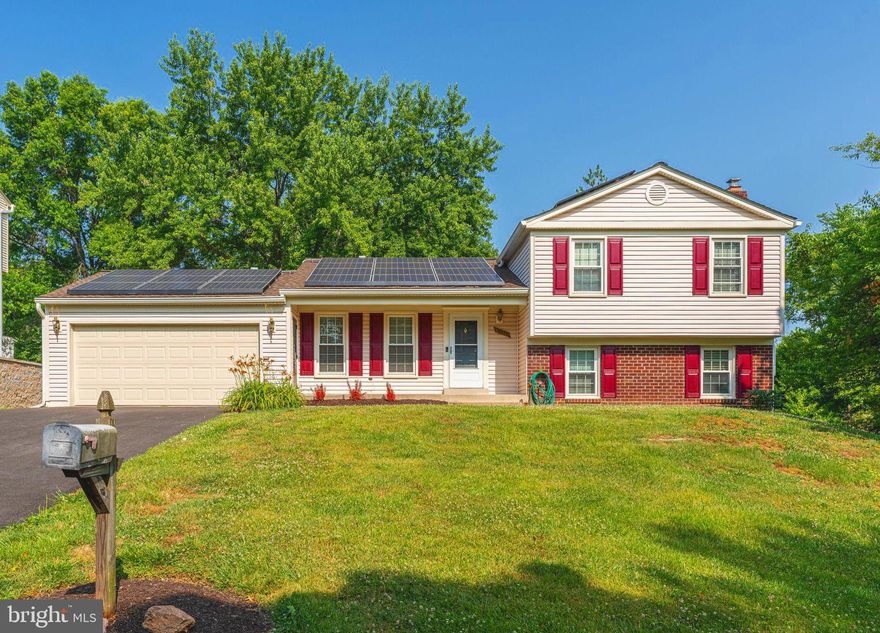 Stunning 4-level split in model condition with spectacular private and large yard perfect for large gatherings and all types of sports! Located on a cul-de-sac, this pristine residence boasts hardwood flooring in the living and dining rooms & new wall-to-wall carpeting in the remainder of the house. Home is entirely freshly painted; 2 separate and huge family rooms provide ample space to growing households, 3 full new bathrooms and amazing outdoor space including a covered flagstone area perfect for parties and large-scale entertaining are just some of the home's many features.  Upgraded kitchen sports maple cabinetry, granite counters, tile backsplash and stainless steel appliances! Solar contract from SunRun  (formerly Vivant Solar) will be transferred to  Buyer(panels were installed in 2015) . HVAC system replaced in 2018, roof replaced in 2017. Many other updates too! Just move in!