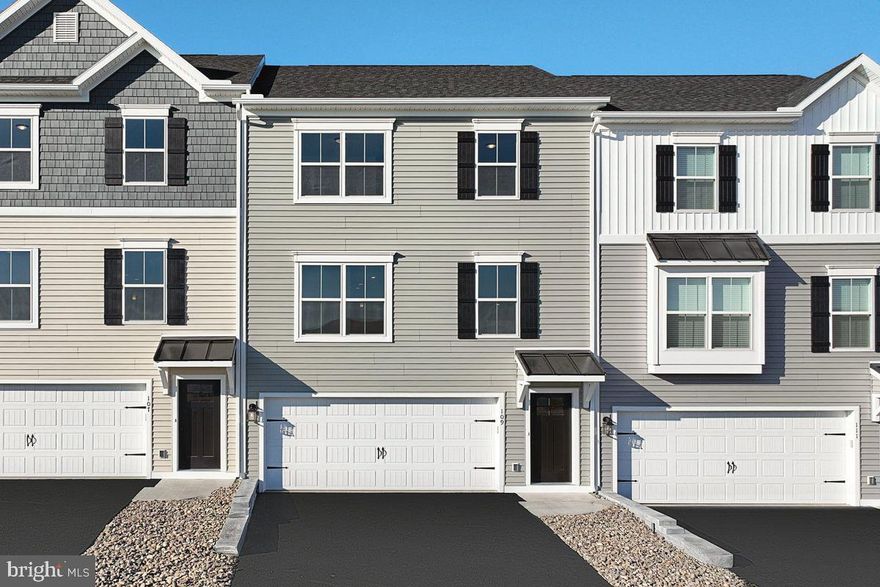 💰Why Wait? Save Big! Lock a 5.375% 30-Year Fixed Rate on this Quick Move-in Home!
The exclusive 5.375% fixed interest rate (APR 5.563%) for a 30-year loan is reserved solely for this property. And is contingent upon meeting eligibility criteria. This rate is available exclusively through CMG Home Loans (NMLS # 128567) and requires the use of Berks Settlement Services, LLC as the title company in this transaction. Actual terms may vary based on individual eligibility and circumstances. Additional terms and conditions may apply and are subject to change without notice💲
🏠Ready to Move In Home! Photos of Actual Home🏘️
Experience luxury and functionality with our stunning Persimmon Townhome. Spread across three levels, this home is perfect for both lively gatherings and quiet moments. The gorgeous kitchen seamlessly opens to the dining and living areas, ideal for entertaining and private time. Customize your space with the optional finished rec room on the lower level for added versatility. The owner's suite offers a spacious bathroom and large walk-in closet, creating a personal retreat, while generous spare bedrooms and a roomy hall bathroom provide ample space for guests. With a 10-year warranty ensuring your investment is secure, don't miss out on making this beautiful townhome yours!

The new assessment for this sub-division has yet to be completed; taxes shown in MLS are zero. A new assessment of the improved lot and dwelling will determine the taxes due..
