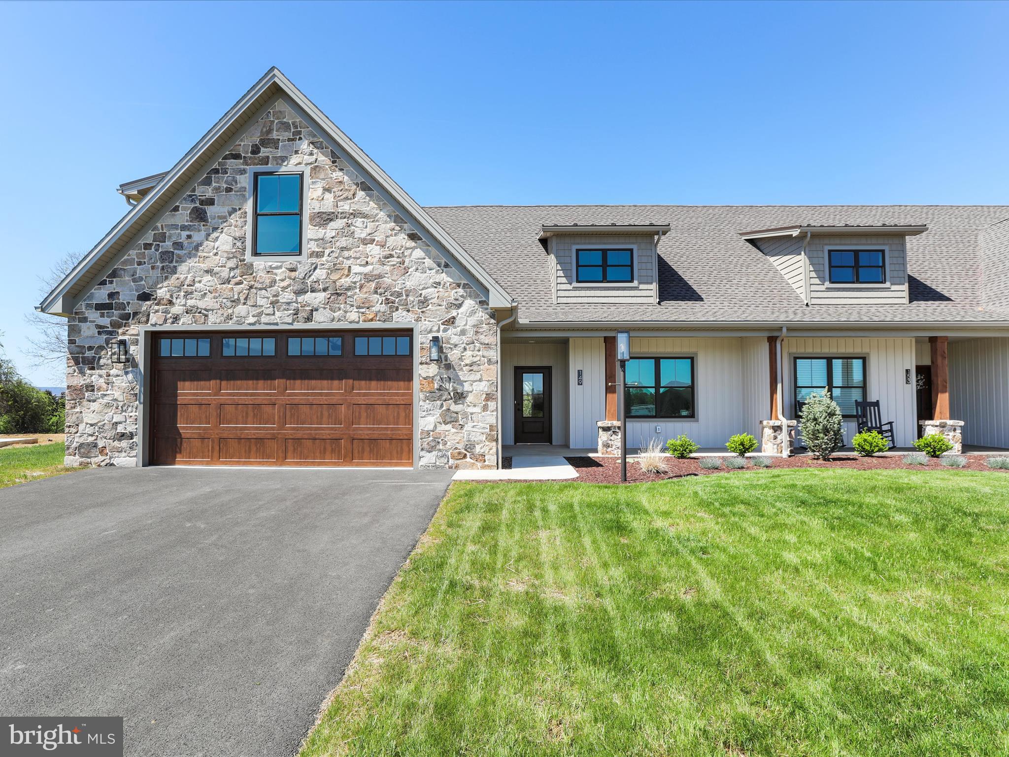Looking for a great location and a place to call home? Come see the best kept secret in the borough of Chambersburg. Meadowbrook development is located in the heart of shopping, restaurants, and health facilities. This duplex has an ample 2,650 sq ft of living space with open floorplan featuring 4 bedroom and 3 full baths. Engineered hardwood flooring in foyer, living room, kitchen, dining, primary and 2nd bedroom on first floor. Each bedroom has it's own bathroom. Quartz kitchen and vanity tops with beautiful cabinetry. Kitchen cabinets extend to the 9' ceiling height with lite glass to show those special pieces of pottery. The Primary bathroom has dual vanity sinks and walk-in tile shower.
Venture to 2nd floor to a bonus room and 3rd bedroom and full bath.
Enjoy the outdoors on the rear patio or the covered front porch to catch the sunrise or evening sunset.
Schedule to see for yourself this gorgeous home before it's gone!
*Please note tax is on land only