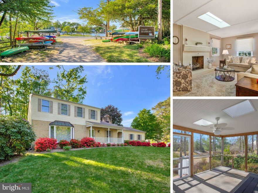 Summer is Almost Here—And So Is Your Dream Lifestyle in Twin Harbors on the Magothy!

Welcome to this stunning Colonial in one of the most desirable, amenity-rich waterfront communities around. Twin Harbors on the Magothy offers everything you need to soak up the season—boat slips, a private boat ramp, fishing pier, floating swim-up dock, beach, pavilion, picnic area, small craft storage, and a tot lot.

From the moment you arrive, you’ll be captivated by the home’s incredible curb appeal—lush, mature landscaping, a charming brick front with a covered porch, and a spacious two-car side-load garage set the tone for what’s inside.

Step in to discover a thoughtfully designed main level featuring gleaming hardwood floors, a cozy fireplace, a true mudroom, a formal living room, and a formal dining room. The updated kitchen impresses with its stylish finishes and high-quality appliance package—perfect for both everyday living and entertaining.

Upstairs, the generous primary suite includes an updated en-suite bathroom that offers a relaxing retreat. The finished lower level includes a convenient powder room for guests and additional versatile living space.

Don’t miss the breezeway—a unique and charming touch that adds both style and function.

When it comes to outdoor living, this home truly shines. Enjoy peaceful evenings on the screened-in, covered back deck or host unforgettable gatherings on the expansive hardscaped patio.

Boaters Take Note: You're just a quick ride across Mill Creek from waterfront dining at The Point Crab House & Grill, known for its award-winning meals and breathtaking sunsets.

With nearby access to shopping, the Broadneck Peninsula Bike Trail, and Twin Oaks Park, this location is as convenient as it is beautiful.

Voluntary HOA. No better place to call home—just in time for summer.

***There are hardwood floors under the carpet going up the steps to the 2nd floor as well as the 2nd floor hallway and the bedrooms.
