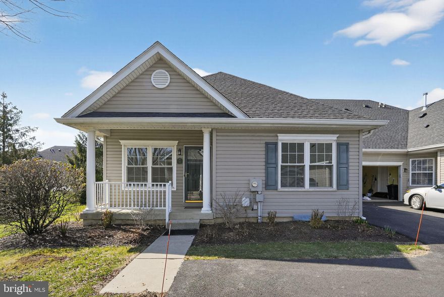 Welcome Home to The Villas at Chancellor Glen! Experience comfort and elegance in this beautiful, warm, and inviting residence located in Bensalem’s premier 55+ community. From the moment you step onto the covered porch, you’ll feel right at home. The interior boasts an oversized living room featuring rich hard wood floors and soaring vaulted ceilings, creating an airy yet cozy atmosphere. 
The main level is designed for easy living, offering a separate formal dining room and a bright eat-in kitchen. Retreat to the spacious first-floor primary suite, which features a walk-in closet and a stunning, totally updated primary bath complete with a beautiful walk-in shower. Upstairs, the home offers an additional bedroom and a versatile, large bonus room.
Don't miss the semi-finished basement! With its modern open ceiling and egress window, it provides a massive footprint for a home gym or media room, plus a dedicated separate workshop area for projects.
The Chancellors Glen clubhouse features an indoor pool, gym, game /meeting rooms and lots of weekly social events.