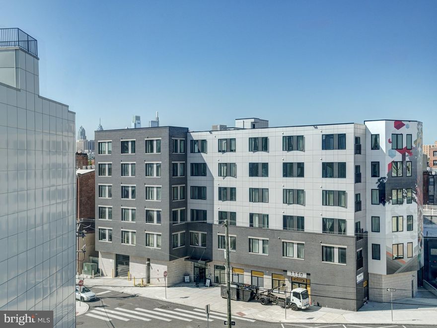 Welcome to this stunning 4th-floor condominium in the heart of Northern Liberties. This bright and modern condo is designed for easy living, offering two bedrooms and two full bathrooms in just over 1,000 square feet of open-concept space. As you enter Unit 4C, you're greeted by expansive windows that flood the unit with daylight. The living room flows seamlessly into a sleek kitchen with a peninsula island ideal for entertaining. From the living room step out onto your private balcony and take in city views in the evening or enjoy your morning coffee! The primary bedroom features a private ensuite bath and a generous walk-in closet. On the opposite side of the home is a second bedroom and full bathroom to use however fits your lifestyle. The building is just over two years old built in 2022 with modern finishes and Unit 4C has 8 years remaining on the tax abatement in place. The lobby features the mail room and two elevators for ease and convenience, while the gym is located just a few steps away. Situated in a vibrant neighborhood there is creative energy, great dining, nightlife, and walkability with excellent transit access. This is a must see!