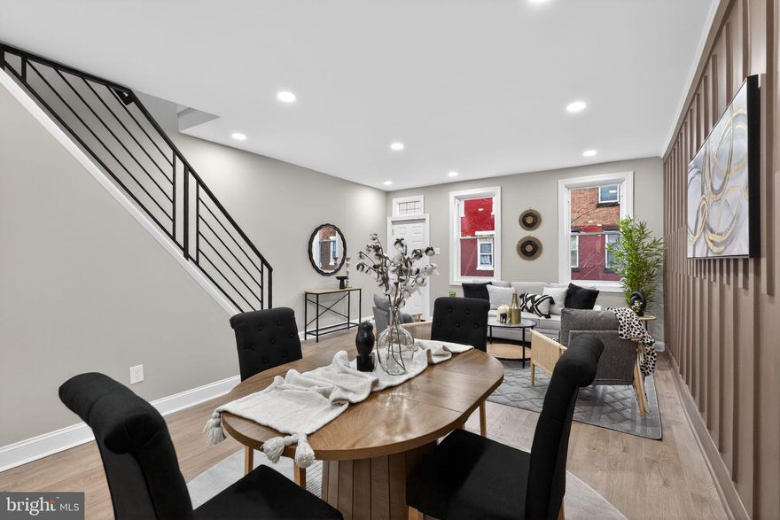 Welcome to 3812 N Darien Street, a beautifully updated three-bedroom, one-and-a-half-bath home located in Philadelphia’s 19140 zip code. This move-in-ready property features brand new laminate wood flooring throughout the main level, creating a seamless flow through the living room, dining room, and kitchen. The kitchen has been fully renovated with stylish white shaker cabinets, granite countertops, stainless steel appliances, and a ceramic tile backsplash, offering both modern design and everyday functionality. Just off the main level is a newly renovated half bathroom for added convenience.
Upstairs, you’ll find three spacious bedrooms, each featuring brand new wall-to-wall plush carpeting. The second level also includes a fully renovated bathroom complete with ceramic tile flooring, a beautifully tiled shower surround, a new tub, vanity, and commode, giving the space a clean and modern feel.
Additional highlights include eye-catching accent walls in the living room and primary bedroom that add character and style, as well as a newly installed fence in the backyard, providing privacy and a great outdoor space to enjoy.
This thoughtfully updated home offers modern finishes throughout and is ready for its next owner to move right in.