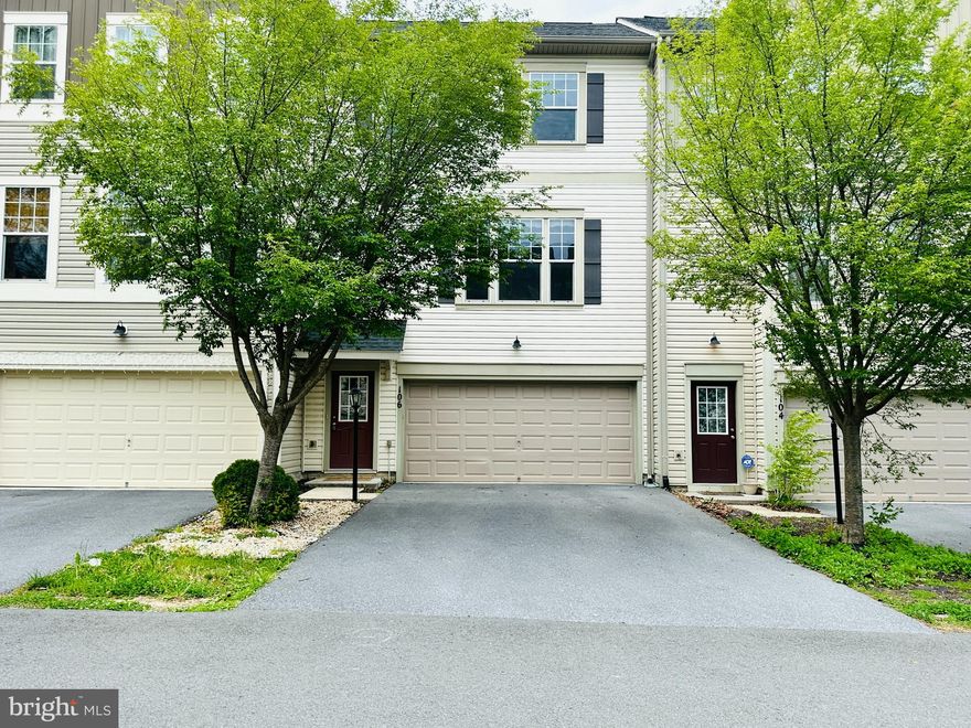 Welcome to this beautifully renovated townhome in the sought-after community of Snowden Bridge. This stunning home features a 2-car garage, 3 bedrooms, 3.5 baths sun-filled home. The main level features a bright and spacious living room with a wall of windows to soak in the ample sunlight. The adjoining dining area with a kitchen bar island gives a perfect space for entertainment and accommodating more guests. The family room has a gas fireplace with windows on either side. The kitchen features granite countertops, tall cabinets, SS appliances, and a very generous cabinet space. The breakfast room and supplemental cabinetry surround the island for increased storage. The deck access from the kitchen space is perfect for enjoying your morning coffee or your favorite beverage. The half bath is conveniently located on the main level. The upper level features a gorgeous primary suite with a large walk-in closet and an en-suite luxury bath with dual vanities, a soaking tub, and a stand-in shower. The two guest rooms are filled with natural light with ample closet space and a full guest bathroom to share. The laundry is conveniently located on the upper level. The lower level walk-out basement features a large recreation room perfect for setting up a theatre and a third full bath, perfect for someone who wants privacy or simply enjoys the space as a family room. The patio patio is perfect for entertaining. Luxury Vinyl flooring throughout the home. Freshly painted. New paver patio. The amenities at Snowden Bridge are endless for the whole family, a swimming pool, fenced-in dog park, walking & biking trails, pirate water park, indoor basketball courts, community park, playground, and picnic spots. You are within minutes from I-81, shopping, restaurants, the Frederick County fairgrounds, Clear Brook Park, and more. You do not want to miss seeing this sun-filled end-unit townhome!! Move in now to enjoy all.