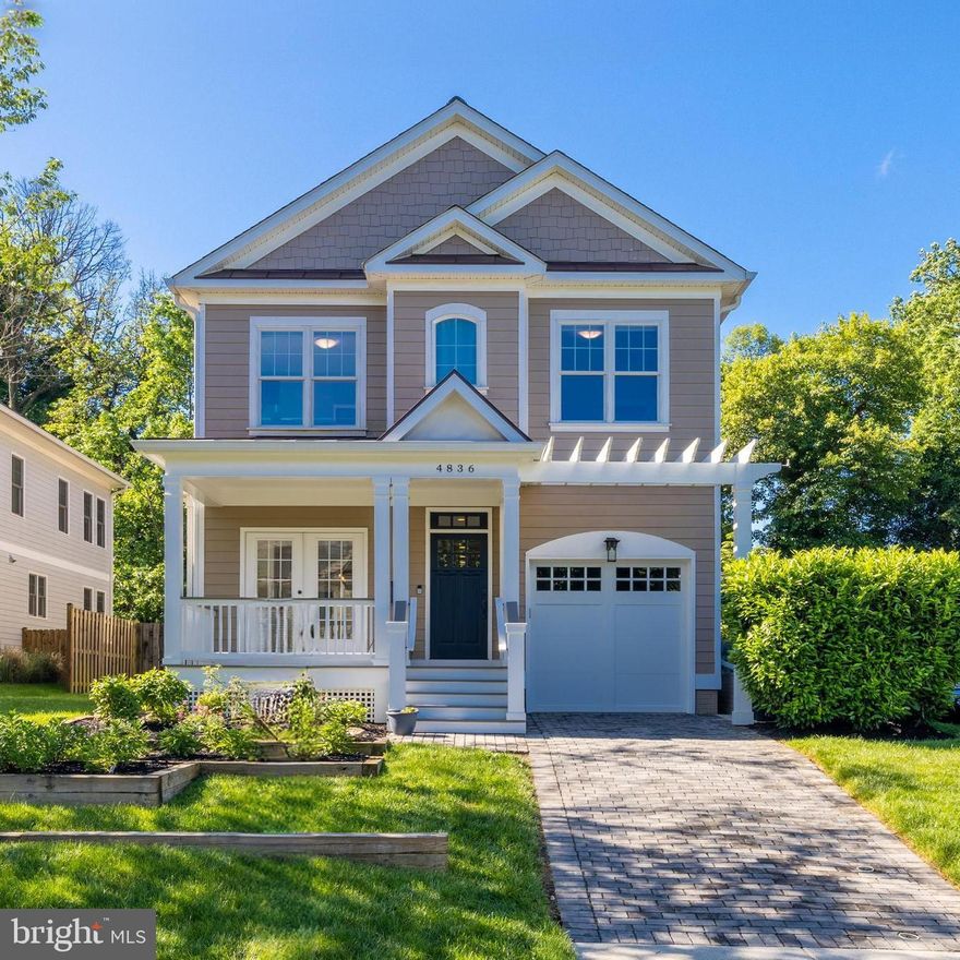 Welcome to a gorgeous light-filled 5 bedroom, 4.5 bath home, nestled in the heart of North Arlington, in the wonderful Country Club Manor neighborhood.   This immaculate home is situated within easy reach of prominent job centers in Arlington, Washington DC, and Tysons Corner, and conveniently located in the Jamestown Elementary, Williamsburg Middle, and Yorktown High School pyramid.  Spanning over approximately 4,550 square feet, this residence boasts spacious interiors with 9-foot ceiling heights and hardwood flooring throughout the main and upper levels.  The property features a charming covered front porch, a living room located off the foyer, and a separate dining room, ideal for entertaining guests.  The inviting family room features a coffered ceiling and a fireplace, seamlessly connecting to the luxurious kitchen equipped with high-end appliances, a double wall-oven, a butler’s pantry, and a generous kitchen island.  A spacious breakfast room and a screened porch with a ceiling fan offer additional areas for relaxation and enjoyment.  Sought-after practical amenities include a mudroom with built-in cubbies and bead board accents, a garage with storage shelves and high ceilings, and a fully fenced backyard.  The upstairs full-size laundry room has a washer/dryer each on a pedestal, lots of cabinetry, plenty of counter space, a sink and natural light.  The primary bedroom suite exudes luxury with tray ceilings, a sitting area, a cozy fireplace, and a large walk-in closet.  The ensuite primary bathroom boasts a double vanity, glass shower, and soaking tub for ultimate relaxation.  The second bedroom includes an ensuite bathroom and walk-in closet.  Two additional bedrooms with walk-in closets have easy access to the hall bathroom, ensuring ample space for everyone.  The lower level offers versatile living space with a large recreation room featuring a gas fireplace and wet bar, a fifth bedroom, a full bathroom, and a fully finished bonus/hobby room/gym, catering to various lifestyle needs.  Outside, the large fully fenced backyard is a private retreat with well-designed expansive hardscape areas, a lush grass lawn, a sitting area with a fire pit, lighting and sound systems and a raised deck built to be a mini-stage.  There is also a lawn sprinkler system and a home security system.  The outdoors area is simply perfect for outdoor gatherings and leisure activities.  Don't miss this gem!