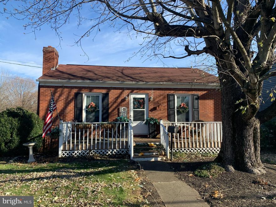 Nice Brick Rambler with 2 bedrooms 1 bath, full basement, Fireplace, hardwood floors, Ewer double pane tilt windows, front deck, back porch, back yard with oversized shed, 2 types of heat, appliances convey.