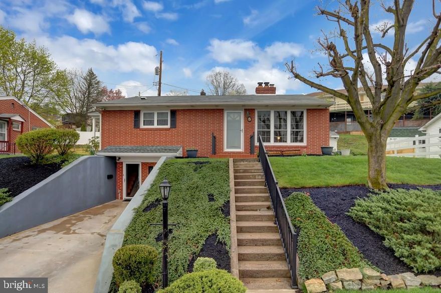 2-3 bedroom(1 currently used as office), 2 bath(shower bath in basement) rancher in great location. Compact lot and maintenance free exterior means more time for things you enjoy. Replacement windows, newer gas furnace and central air. Nice maple hardwood floors in kitchen. Generous cabinet space. Range, refrigerator, washer and dryer included. 2 stone fireplaces with gas inserts. Finished basement includes foyer/mudroom, shower bath, large L-shaped family room with knotty pine T&G walls, stone fireplace with gas insert, and wet bar area. Nicely landscaped grounds with paver retaining wall, paver patio and newer garden shed. Very well-maintained. SETTLEMENT 7/1/21 OR LATER.