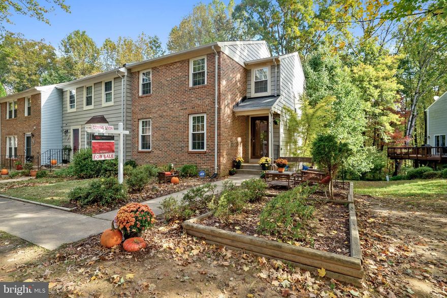 Newer roof, hvac, water heater, washer & dryer (2013). Newer stainless steel appliances. Replacement windows. 2 bathrooms updated.  Needs paint and carpet. Older Kitchen. Only 2 end units come up yearly. Largest model. Recent remodeled comps @ $425k. Backs to woods. Master bedroom has walk-in closet and on-suite bathroom. Large deck and fenced backyard with walkout basement.