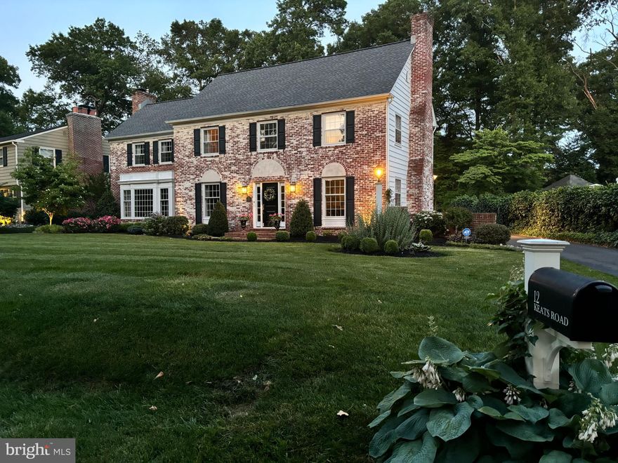 A remarkable opportunity to own this magnificent Federal style Colonial home located in the sought after Old Wynnewood neighborhood, Yardley, PA! Convenience, convenience with close proximity to charming Yardley Borough, the Yardley Train Station and Interstate 295. Such care and attention to detail are evident throughout this property which features modern updates while staying true to the inherent charm and character of the home. The current owners have renovated this entire property and have carefully chosen exceptional materials to remake this home. A long brick sidewalk leads to the main entrance and foyer area. First impressions matter and one can plainly see the extensive mill work and gleaming refinished hardwood floors to the 1st & 2nd floors. Positioned to the right of the foyer is great room with newly installed high efficiency recessed lighting system, wood burning fireplace with marble surround & hearth and decorative wood mantle, new Anderson door/windows to patio, and custom wainscoting with crown molding at the ceiling. Flanked to the left of the foyer is the spacious dining room with hardwood flooring, wainscoting, crown molding and a statement chandelier. A new set of french doors lead from the dining room to the cozy living room featuring custom built-in library cabinets & shelving, new Anderson Bay window, new high efficiency recessed lighting, and brick fireplace with gas insert (converted from wood burning), raised brick hearth with slate top and new wood mantle. Perhaps the most enjoyed space in any home is the kitchen and 12 Keats Road is no exception. Much time is spent here and this entirely new re-finished space features beautiful hardwood flooring, custom cabinetry with soft close features, quartz counter tops, under cabinet lighting, new Anderson bay window overlooking rear yard, new Anderson French style door exiting side of house, new farmhouse style sink and fixtures, new lighting system, built-in banquette area with wainscoting, custom cushions and built-in drawers, gas cooking and premium appliances. The hallway between the kitchen and bonus room includes new butler’s pantry and counter top, custom cabinetry with wine bottle display, new lighting system and custom built “drop zone” with hooks and molding by garage door area. Some great space can be found on the first floor as well. A bonus/recreation room was created over the garage and is 22x20 with raised ceiling, recessed lighting, carpeting and independent HVAC system. A newly finished powder room with sconces, crown molding and bead board molding complete the first level. Upstairs is the main bedroom suite with custom built-in shelving and closet space and crown molding. The main suite bathroom is breathtaking complete with new tile floors, walk-in shower with frameless glass surround, high-end fixtures, duel sink vanity and quiet fan vent system. Bedrooms 2, 3 & 4 all have crown molding, hardwood flooring and new closet organizers & shelving. The 2nd floor full bathroom was completely renovated with new tile (floor & shower area), new soaking tub, vanity, lighting crown molding and quiet venting system. You’ll love the newly created upstairs laundry room with lots of counter space and cabinetry. There is a third floor walk-up attic featuring a walk-in closet that has been repainted, added shelving and carpeted. Below is a basement used for utilities and storage along with a two-car garage! Outside is amazing. A beautiful fenced rear yard and play space has been created along with a 2-tiered bluestone patio and landscape accent lighting. A new roof, sub-roof and restoration of original cedar plank siding also recently completed. This home is truly “COMPLETE” and is as “turn-key” as you can get. Hurry and now and don’t be late for this phenomenal opportunity!!