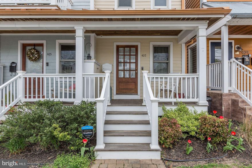 Price adjustment AGAIN by motivated Seller - Imagine living in Eastport in your own private paradise - with parking and a boatslip. One of 3 townhouses built in 2004, this welcoming home offers extensive waterviews to the Bay Bridge from all 3 balconies. Flexible, open floor plan allows for entertaining, living and working on multiple levels. And you can walk or bike everywhere! Special features include wood floor throughout,  hardiplank-type exterior siding and tin roof for low maintenance, private off street parking at your back door,common area for bonfires and picnics.This is a unique offering awaiting your arrival. PS - no HOA or condo fees. Note:tax record age incorrect Built in 2004