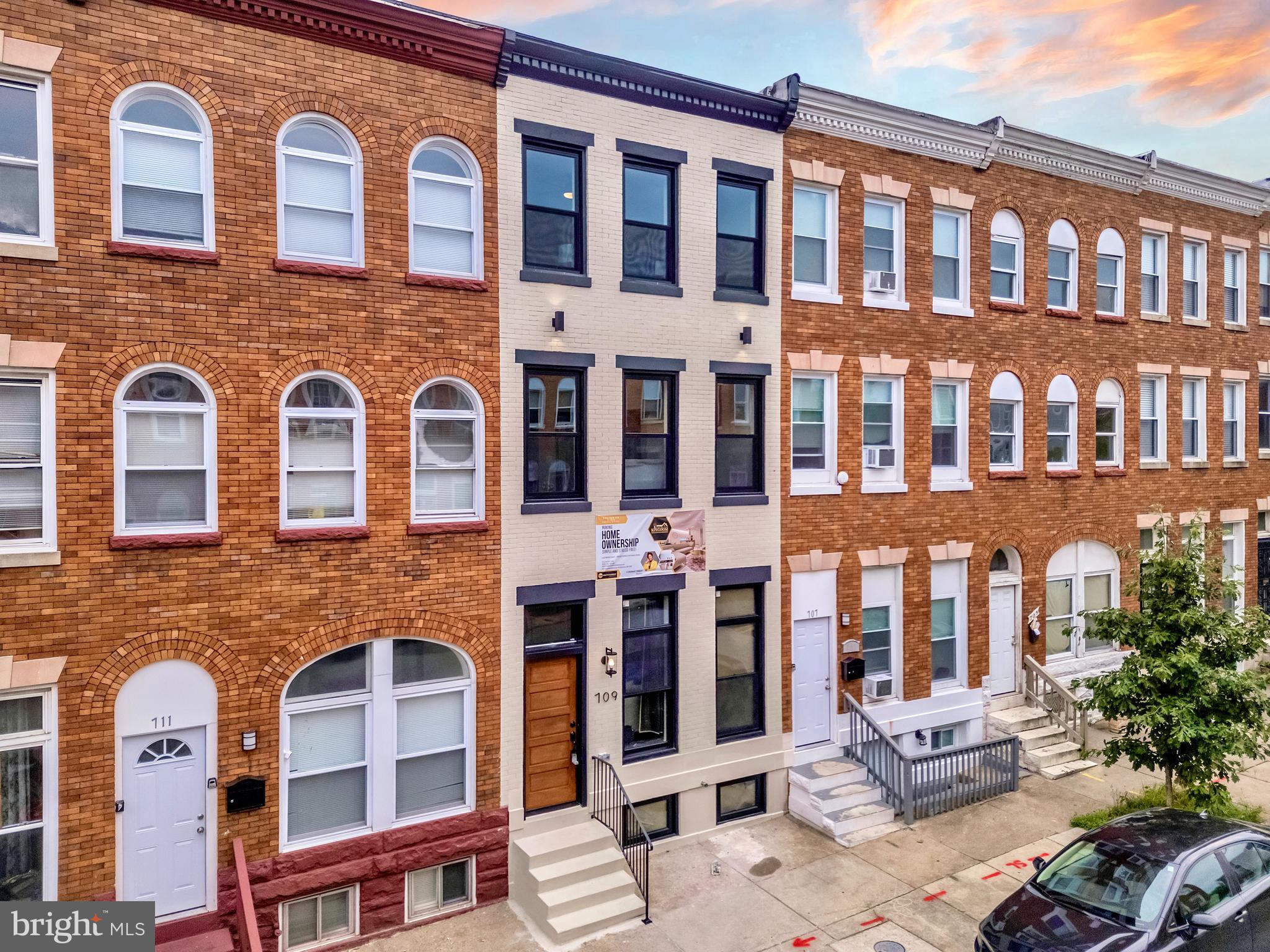 Step inside this stunning 3-bedroom, 3.5-bathroom East Baltimore residence and experience the seamless blend of style, comfort, and thoughtful design. The open-concept main level features luxury vinyl plank flooring, recessed lighting, and abundant natural light. The kitchen includes ample cabinetry, quartz countertops, and stainless steel appliances, perfect for everyday living and entertaining. Tucked just off the main living area, you’ll also find a hidden powder room that adds a touch of charm and convenience.
Upstairs on the second floor, enjoy a spacious junior suite with a private en suite bath, an additional bedroom, another full bathroom, a laundry room with built-in shelving, a mechanical room with additional storage, and a versatile flex space perfect for relaxing, working out, or studying.
The third floor is a luxurious owner's retreat, complete with a large bedroom, double closets, and a spa-inspired wet room bathroom featuring double vanities, a soaking tub, and double showers with designer tile finishes.
The basement is clean and open, ideal for storage or ready to be finished to suit your needs. Outside, enjoy a private rear deck and fenced-in parking pad, perfect for entertaining or quiet evenings under the stars. We can't forget the EV charging station that adds modern convenience.
Enjoy peace of mind with all-new HVAC, plumbing, electrical, roof, and windows to complete your new home.
Need a deal sweetener? This home is eligible for over $50k+ in incentives for eligible buyers!
📌 Please note: Staged furniture shown in listing photos will not be included in the sale.