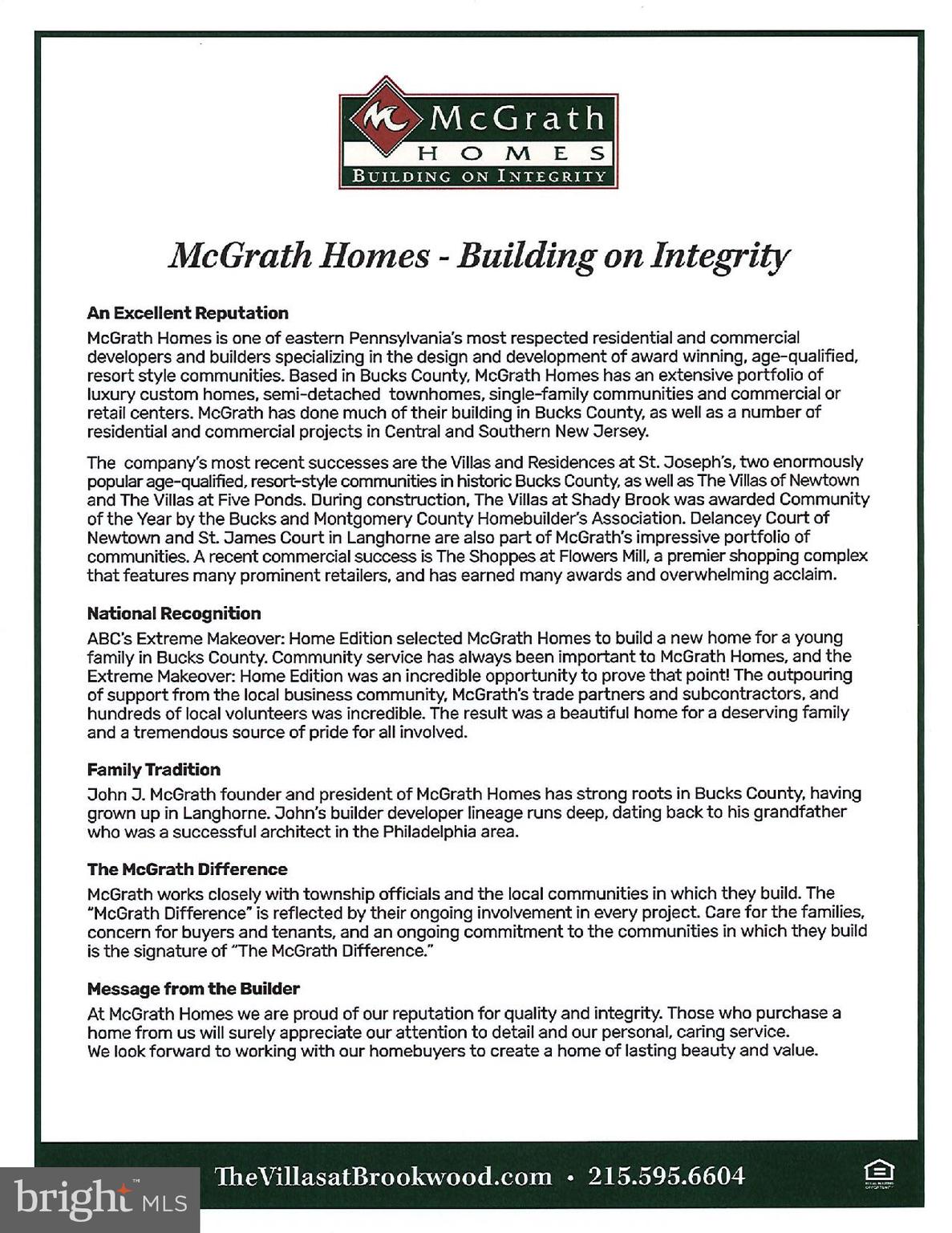 THE VILLAS AT BROOKWOOD - Residential