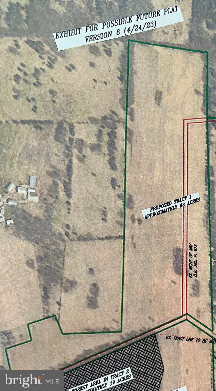 64 acres of prime farmland from the total 259.51 acres to be subdivided.
