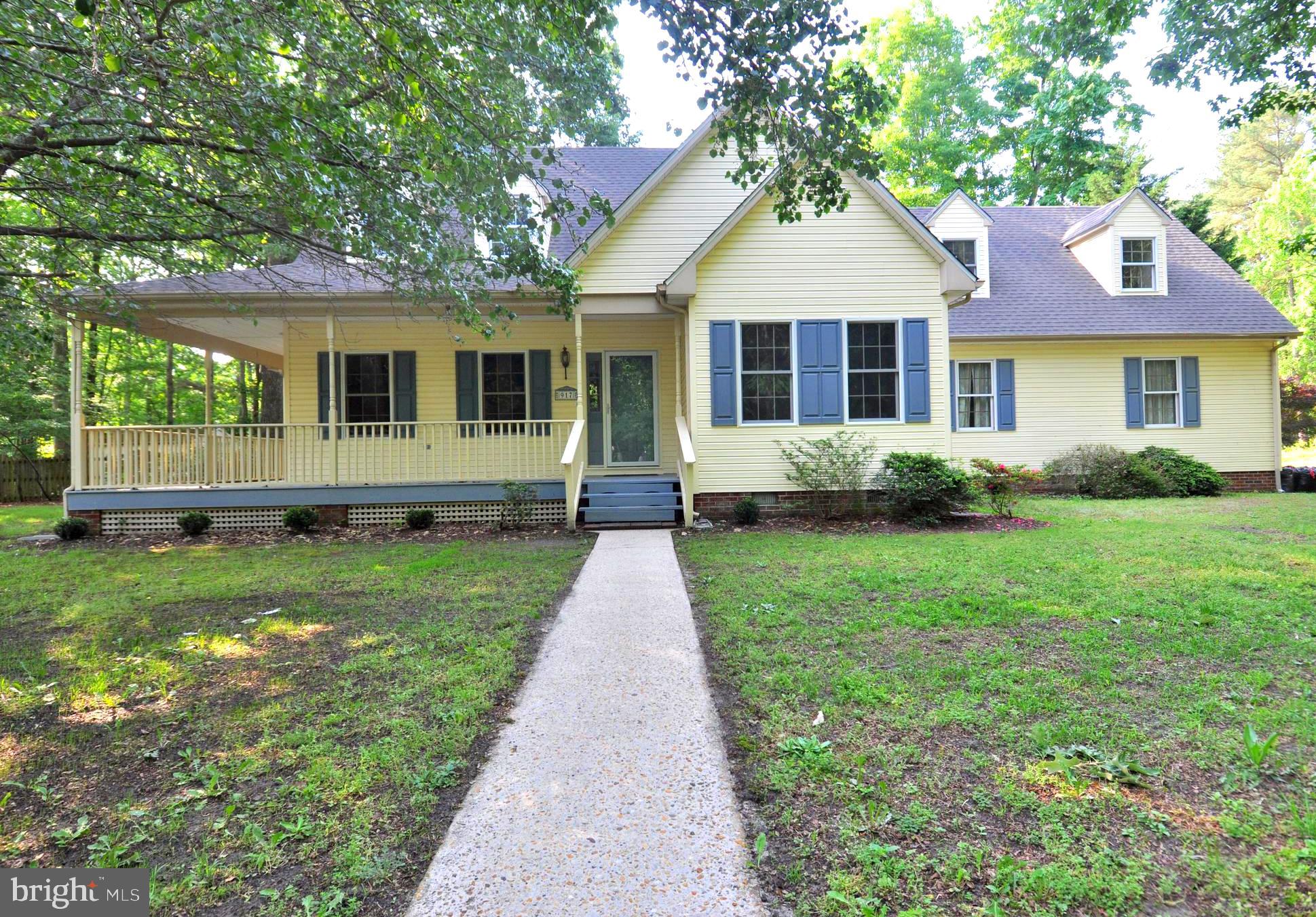 REDUCED 10K !!!from original price Welcome to 917 Acorn Circle located in the White Oaks subdivision, a well established, quiet neighborhood. The cape/farmhouse style home nestled among the trees has 4 bedrooms, 3 baths and almost 2,500 sq. ft. of living space. Before entering the front door you will notice a wrap around porch that would be a perfect spot to relax on those warm summer evenings. From the porch you enter the large living room which seems even more expansive with the 2 story cathedral ceilings. There is a gas fireplace to warm those cold winter nights and new Luxury Vinyl Plank(LVP) flooring as well. The living room opens into the kitchen which includes a breakfast area for informal dining and there is a separate dining room for more formal gatherings. A new SS refrigerator has been installed and the older refrigerator has been moved to the garage. The laundry/mud room, complete with washer and dryer is conveniently located next to the kitchen and to the garage. All of these rooms have( LVP) flooring. From these 3 areas you can easily access the huge deck and the fully fenced in back yard which is a great space to entertain family and friends. The deck has been redone and should give many years of worry free maintenance. The fenced yard will provide extra security for your kids and/or pets. The 24' X 30' 2 car garage is oversized to allow parking for almost any vehicle as well as ample space for a workshop and a place to keep your lawn equipment. There is a full bath along with a bedroom on the first floor for your convenience. It could also be used as office space, den or craft room. Upstairs are 3 bedrooms, each having walk-in closets. The main bedroom suite has its own full bath along with a huge walk-in closet. All the bedrooms are very spacious with lots of space. There is another full bath on this floor to service the other 2 bedrooms. A new roof installed in the fall of 2024 and new flooring throughout most of the house, along with all of the upgrades provide low maintenance living. You are close in proximity to schools, shopping and downtown. There you will find the historic Marva Theater, Discovery Center and the scenic Pocomoke River. Pocomoke is conveniently located 30 minutes from Wallops, Chincoteague and the beaches. Ocean City is only 45 minutes away. With all of the amenities, upgrades, and conveniences, this home would make a great forever home for you. Check it out today!